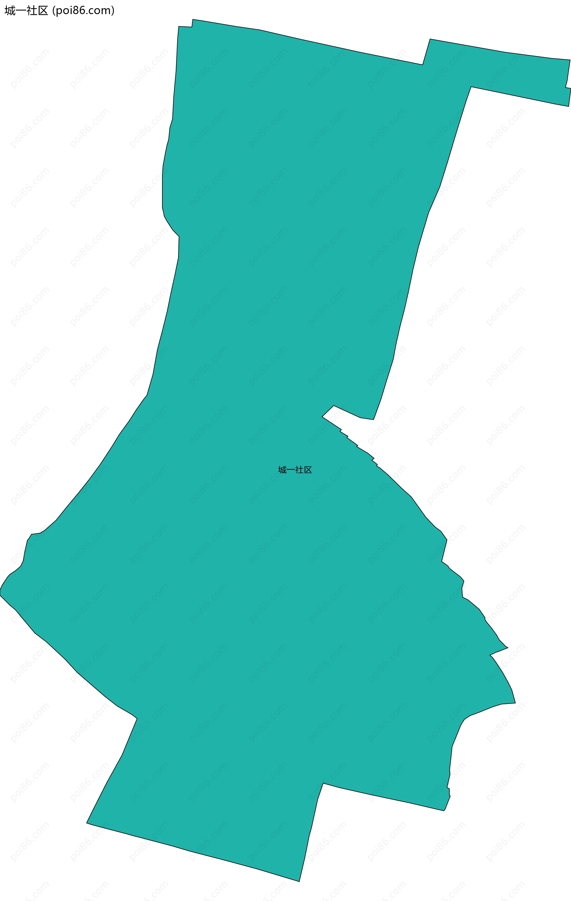城一社区边界地图