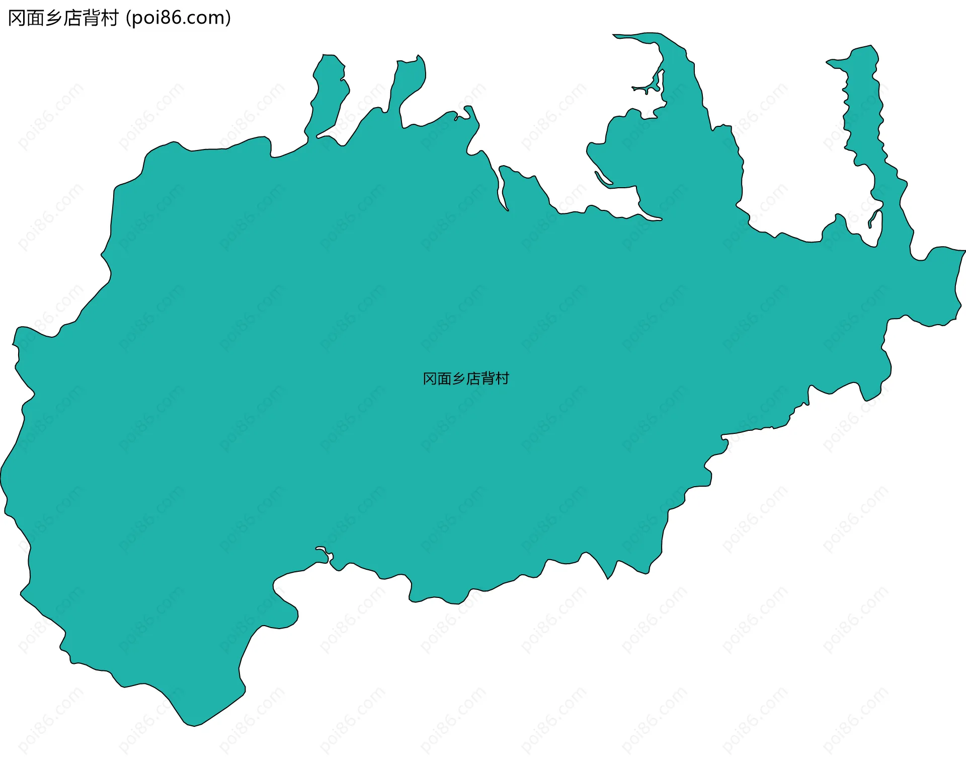 冈面乡店背村边界地图