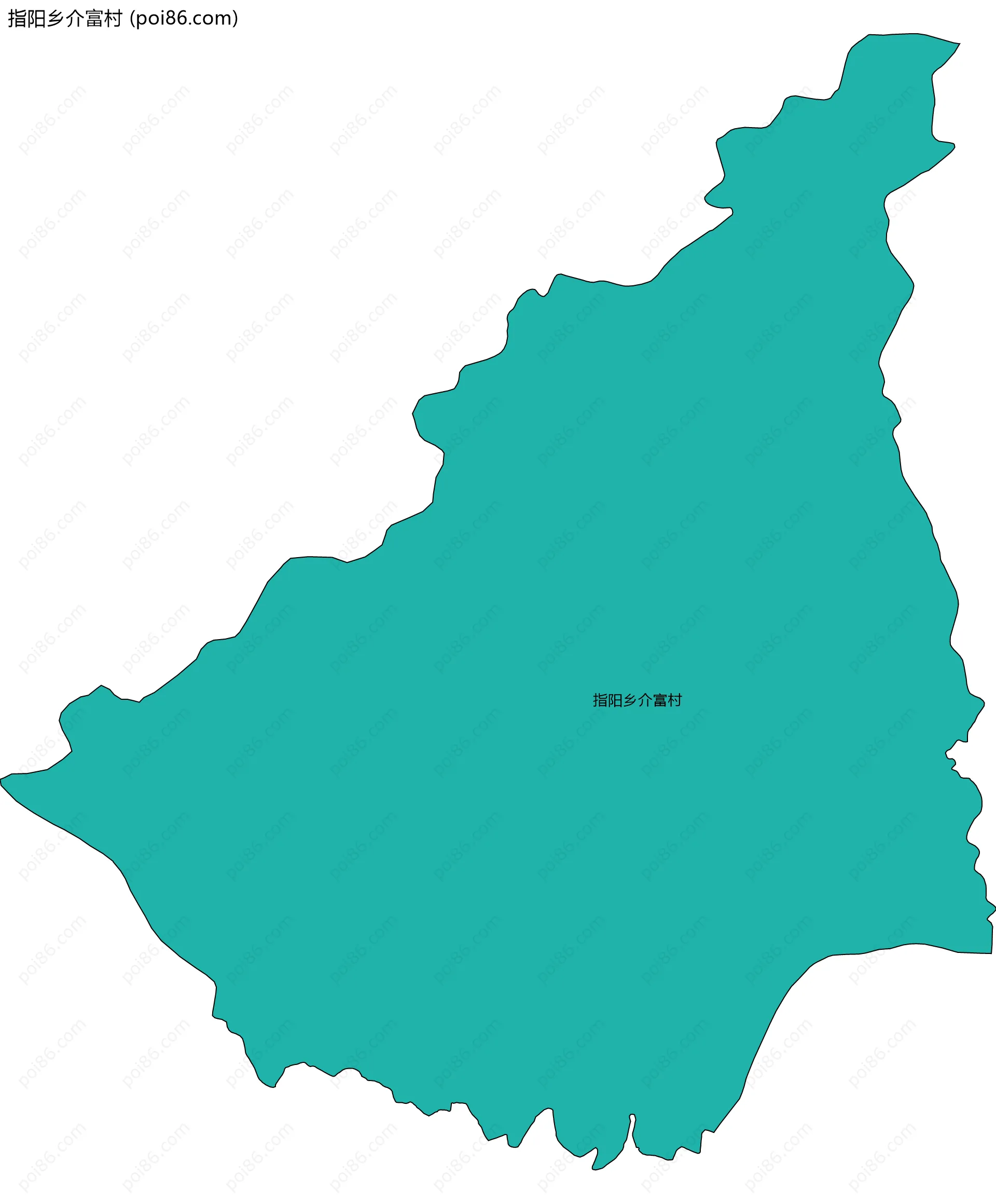 指阳乡介富村边界地图