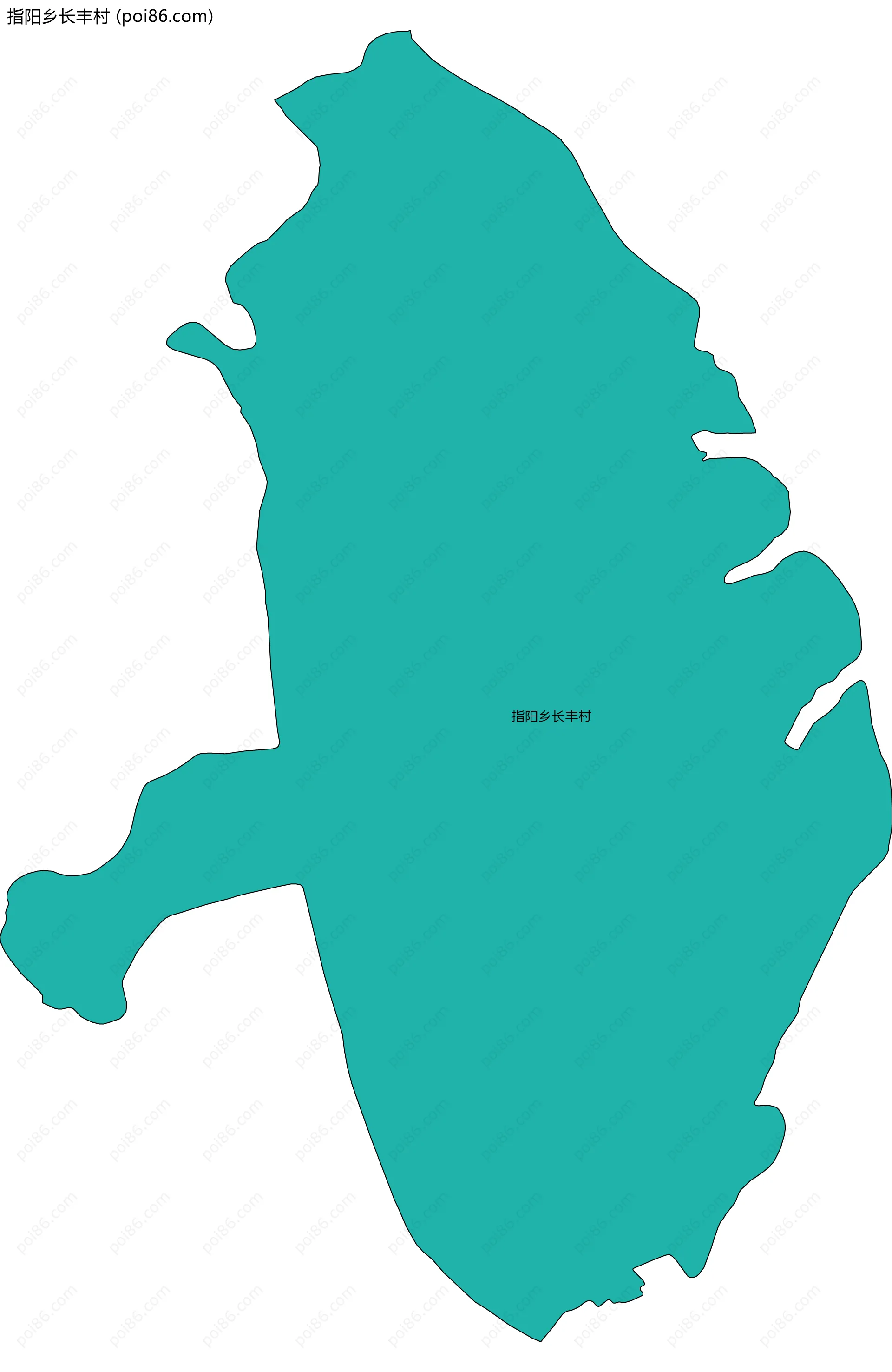 指阳乡长丰村边界地图