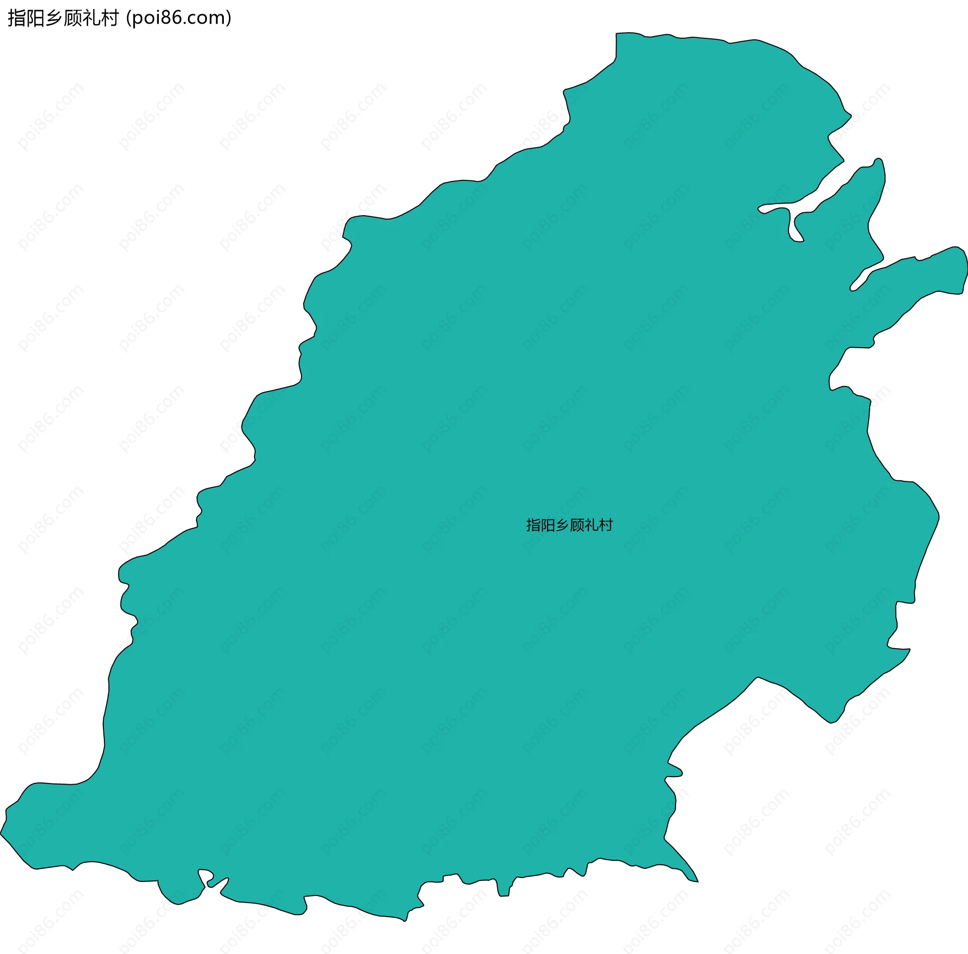 指阳乡顾礼村边界地图