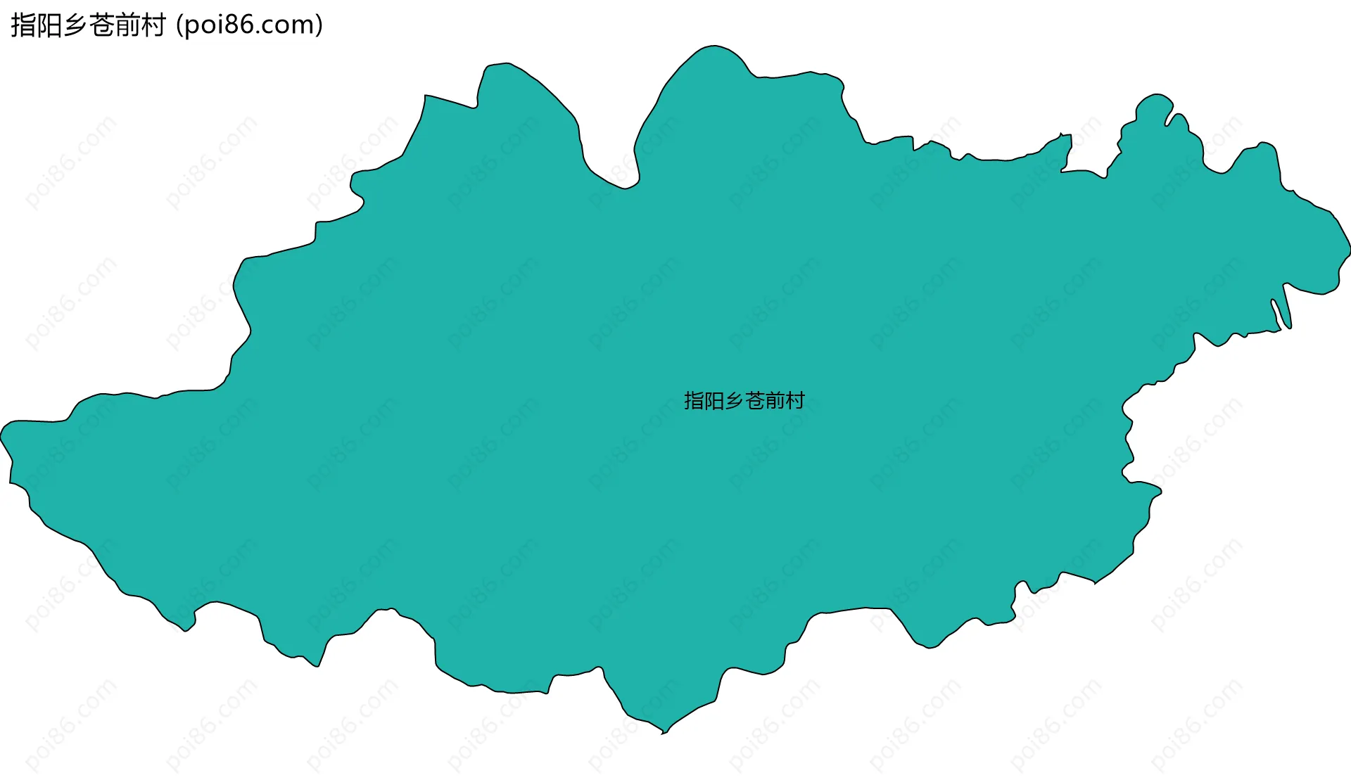 指阳乡苍前村边界地图