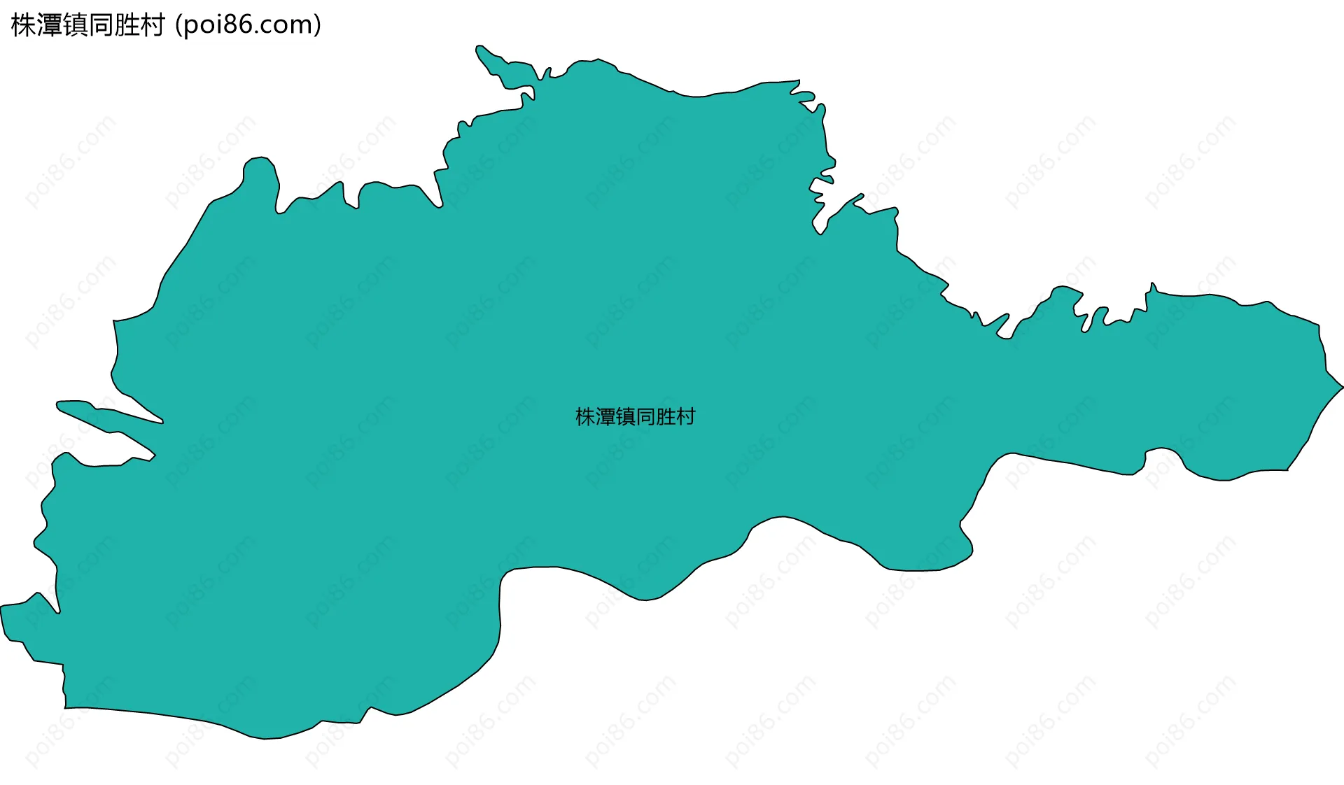 株潭镇同胜村边界地图