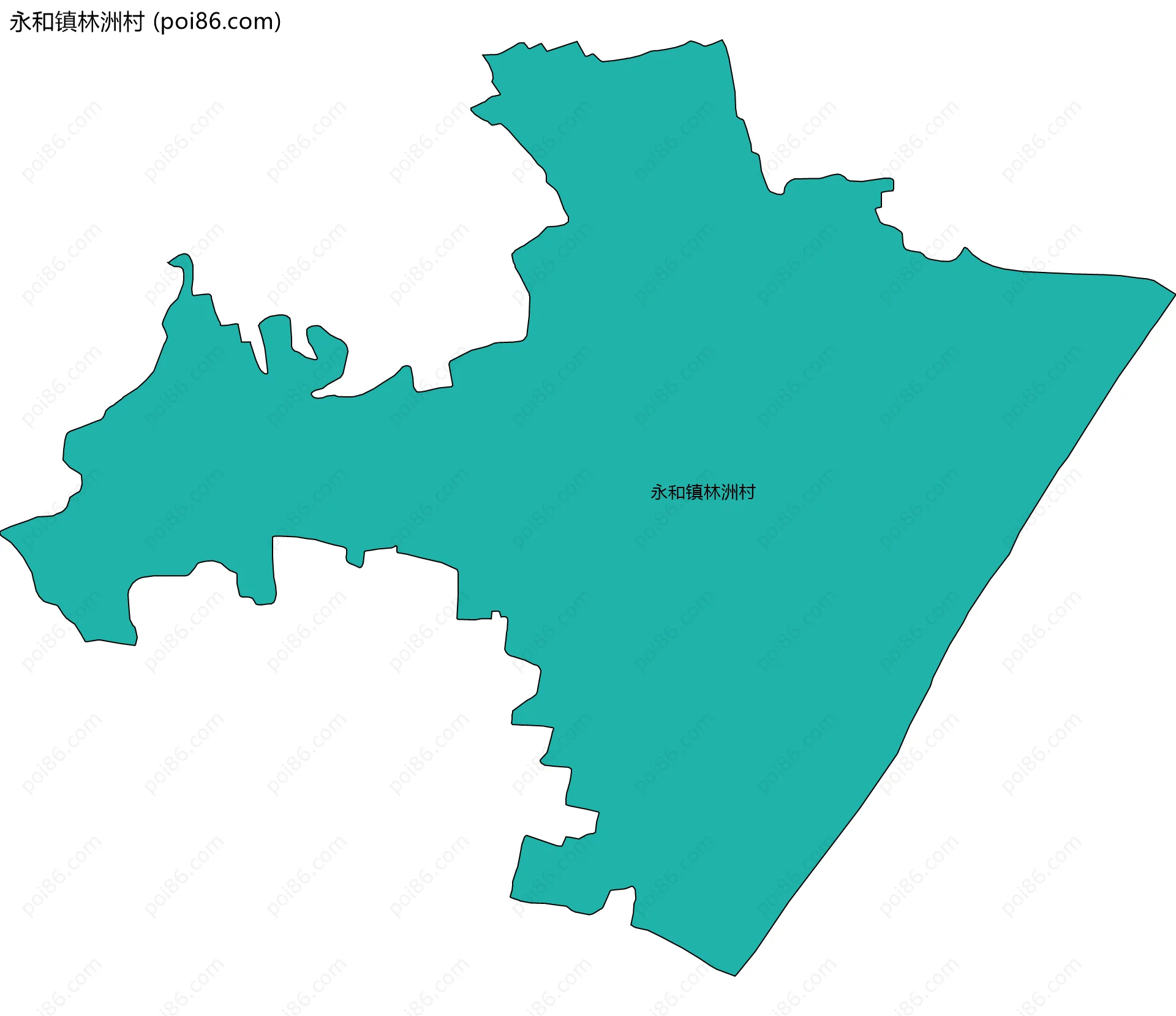 永和镇林洲村边界地图