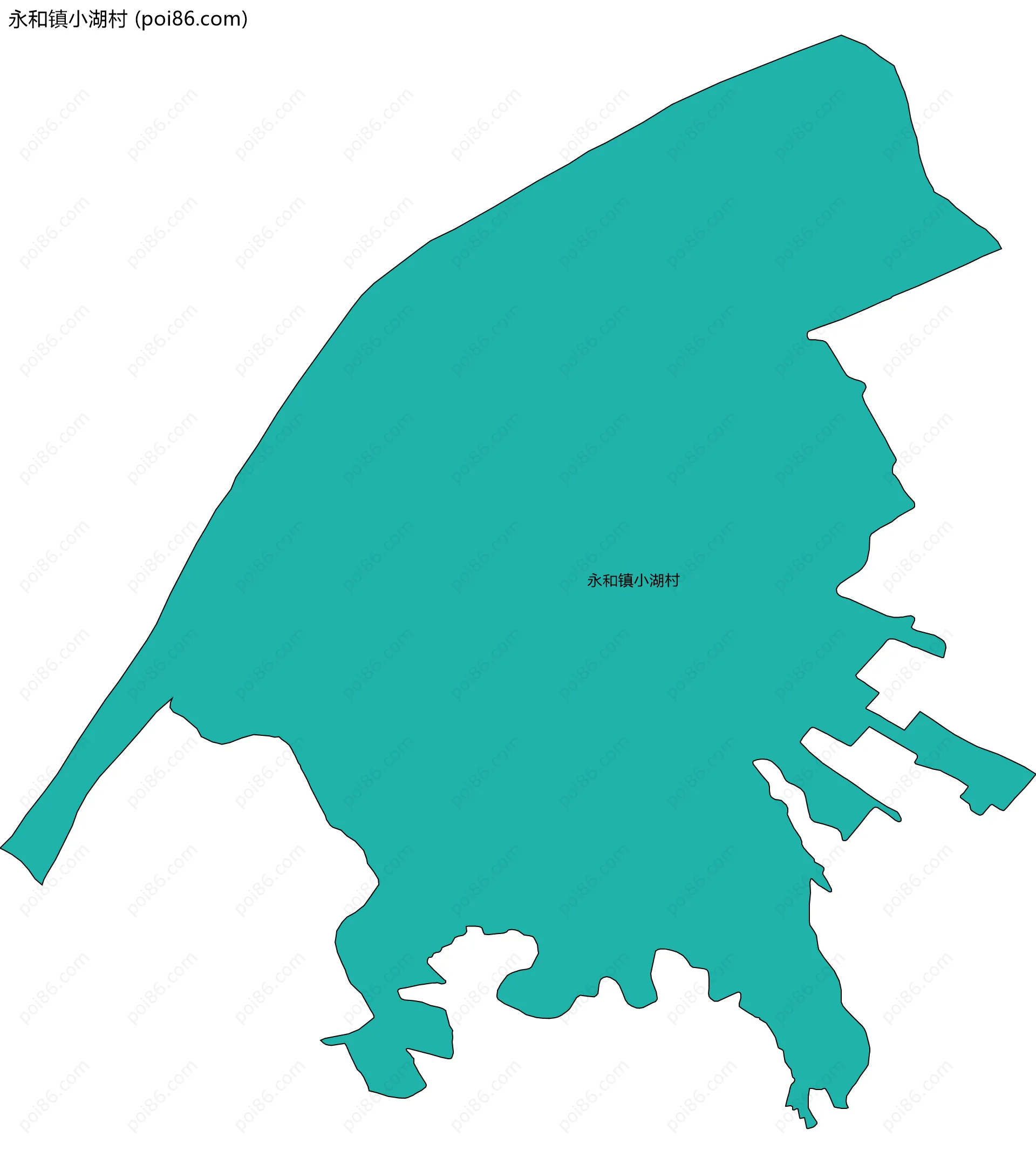 永和镇小湖村边界地图