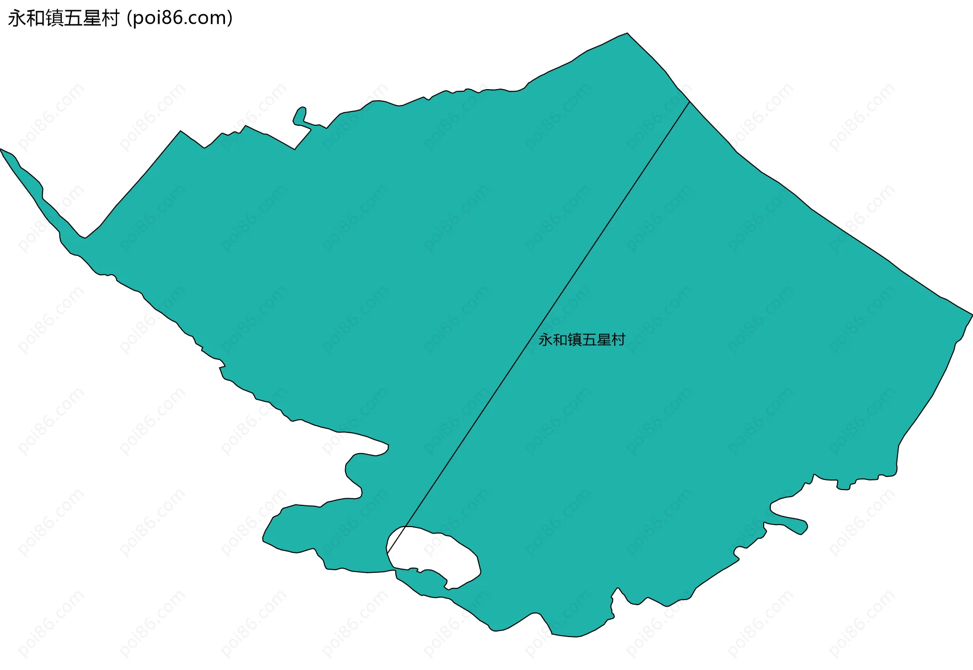 永和镇五星村边界地图