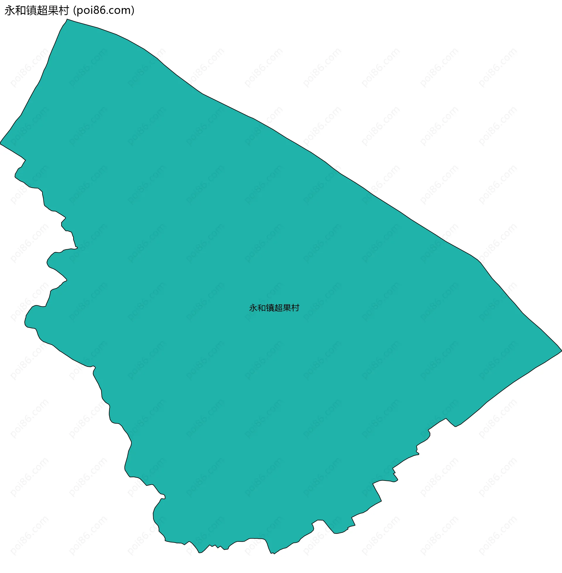 永和镇超果村边界地图
