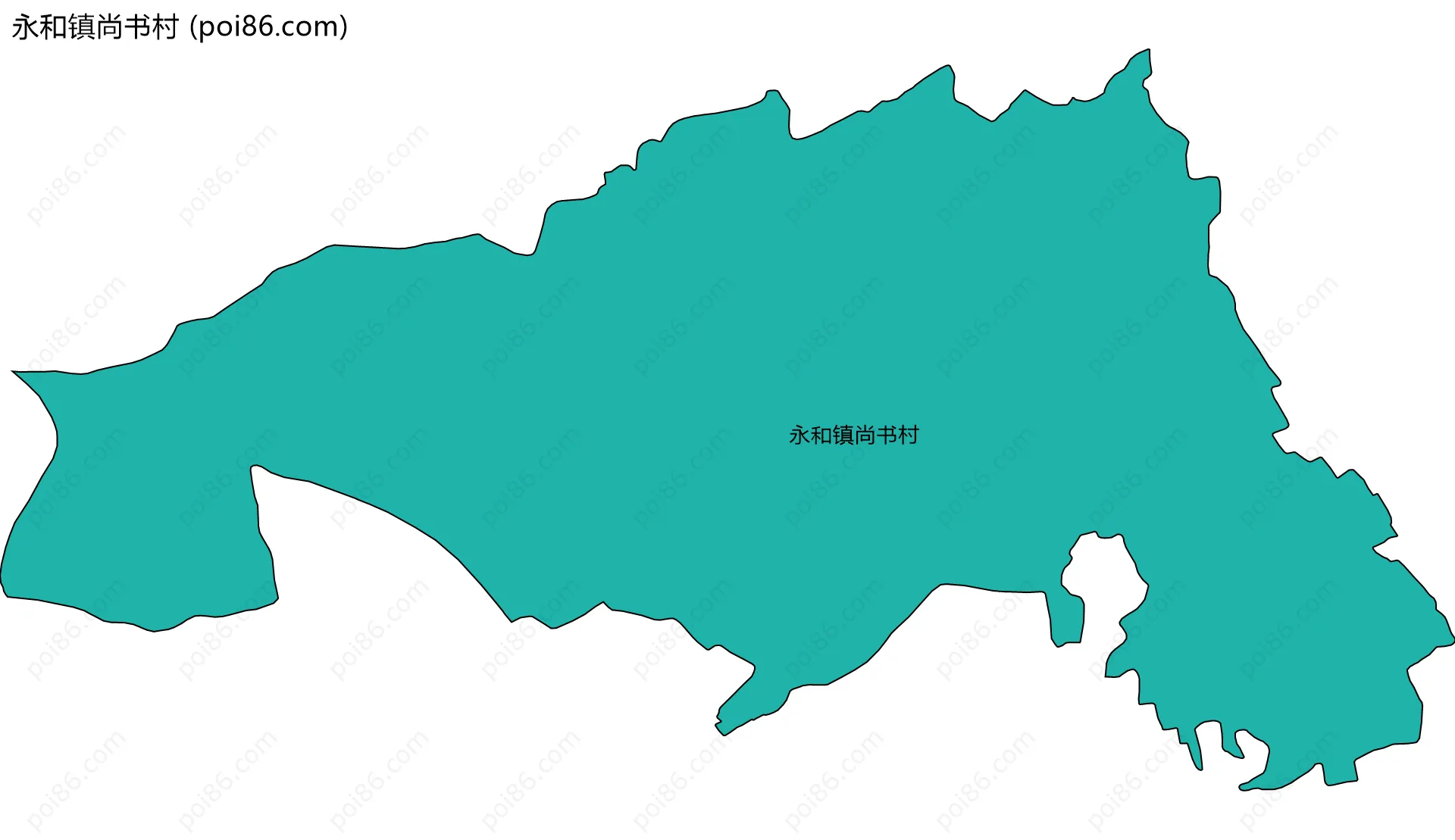 永和镇尚书村边界地图