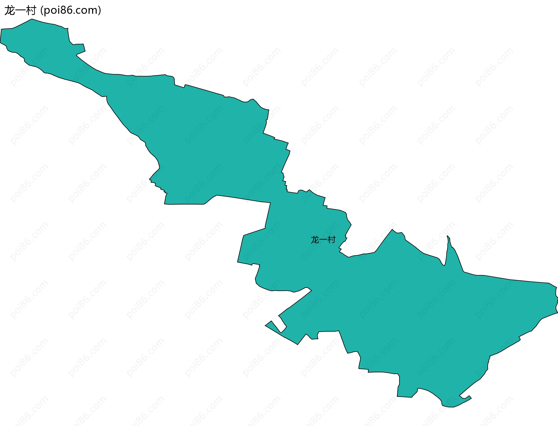 龙一村边界地图
