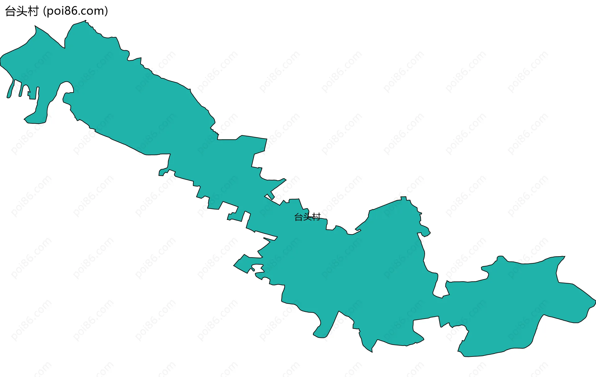 台头村边界地图