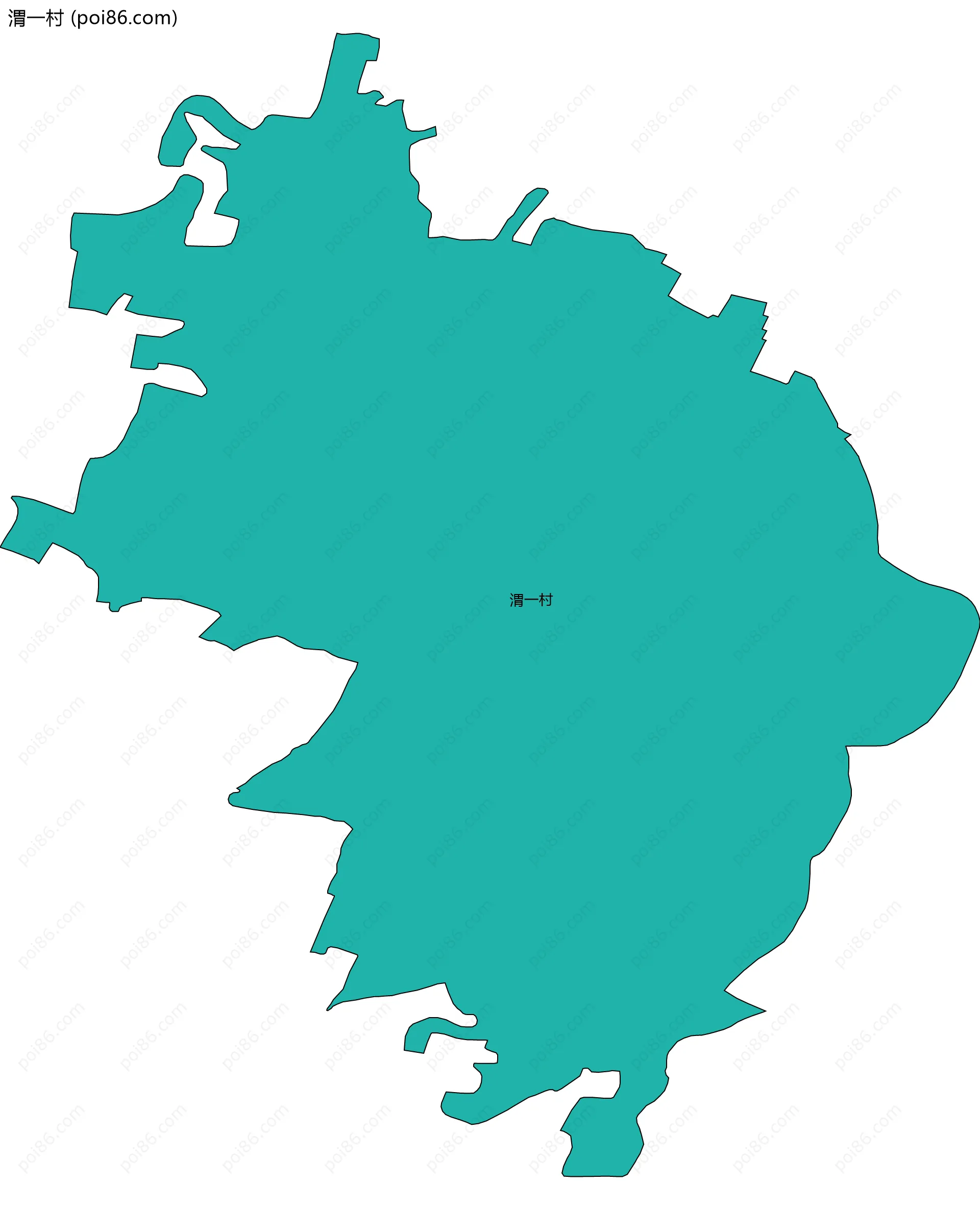 渭一村边界地图