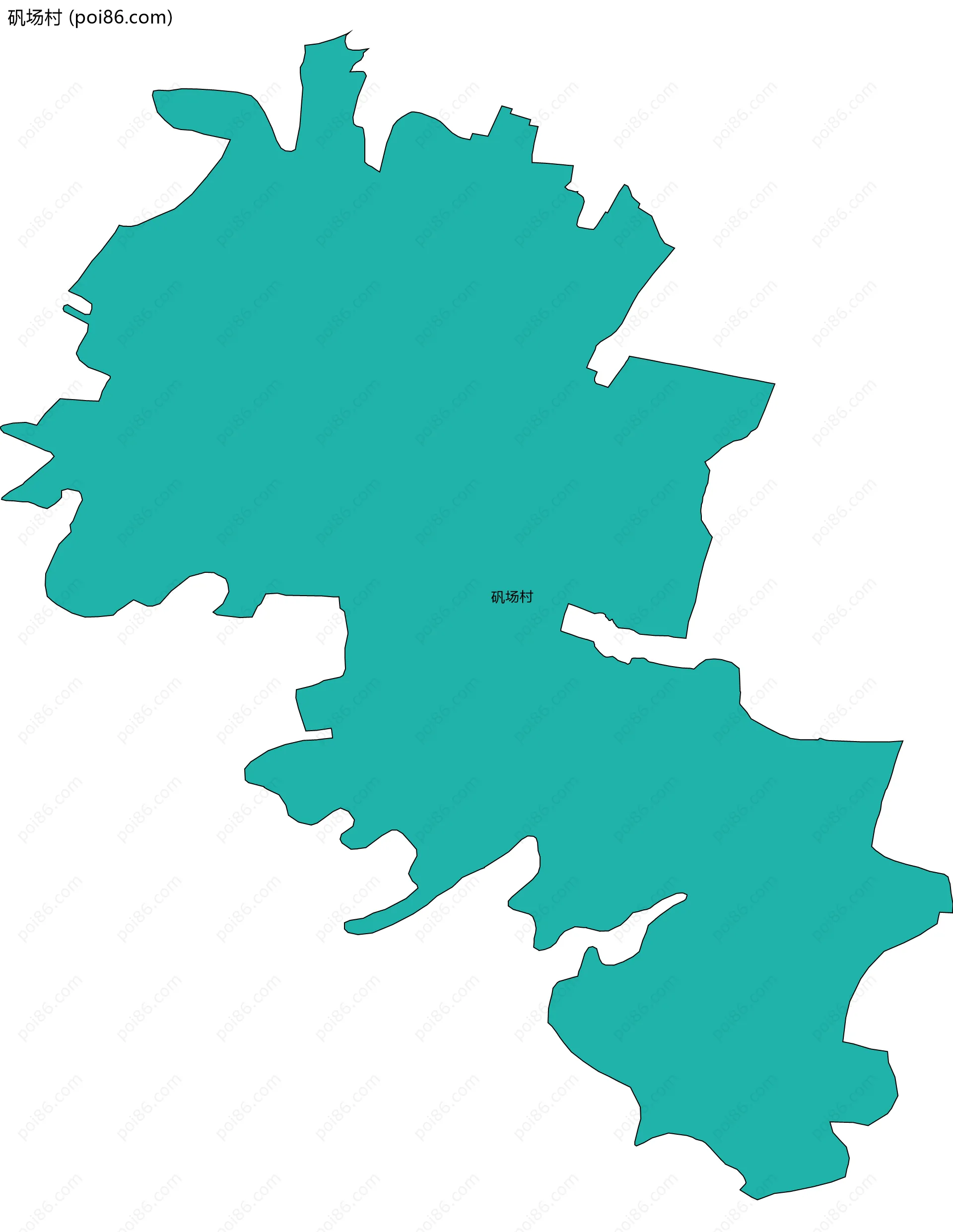 矾场村边界地图