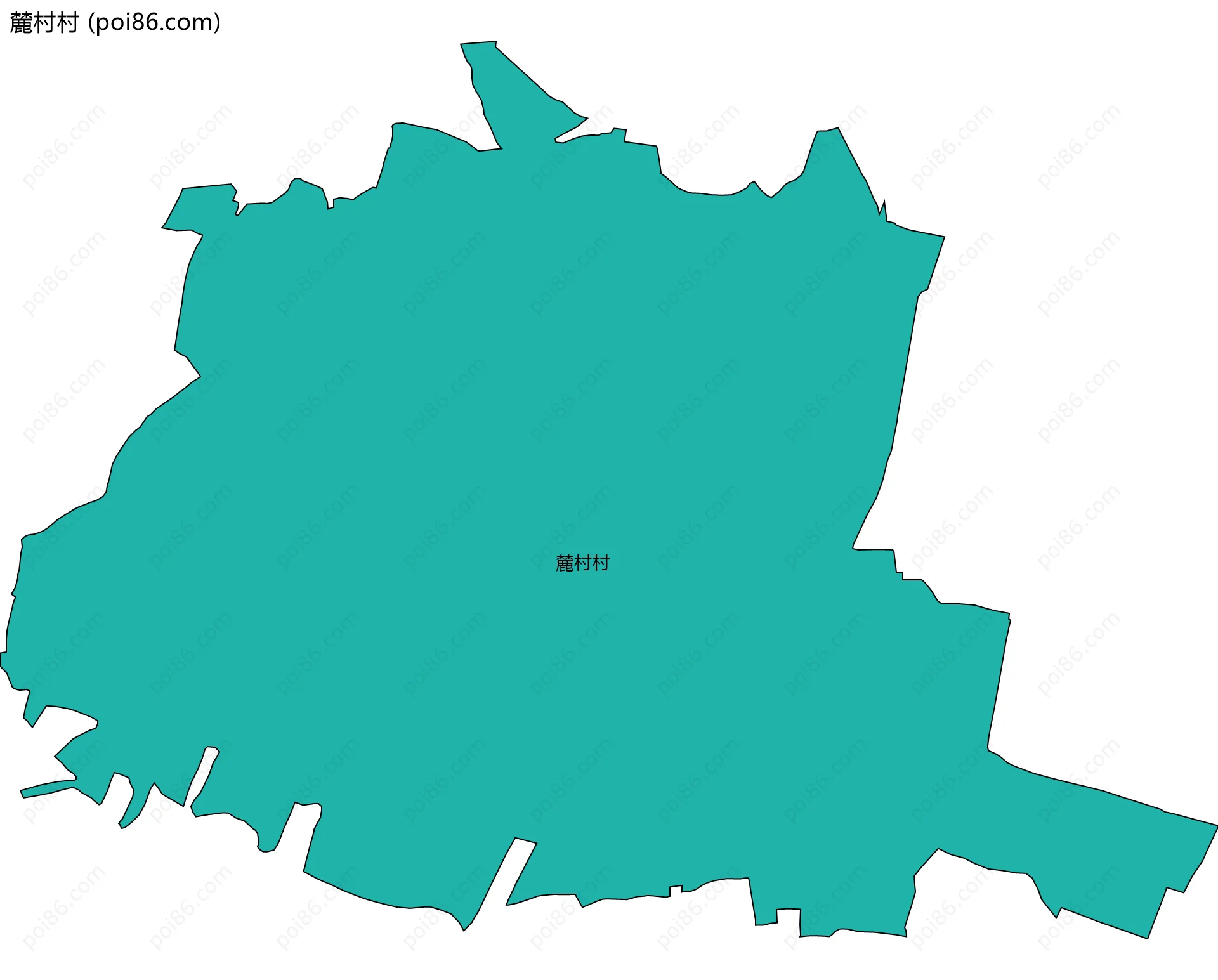 麓村村边界地图