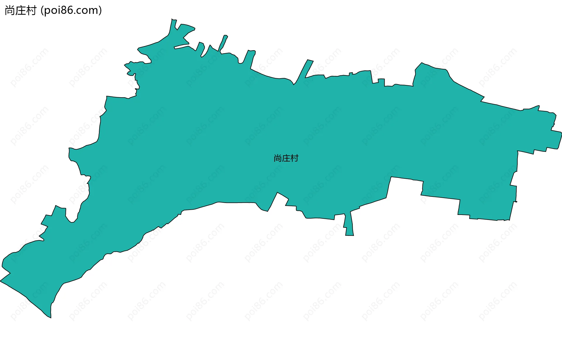 尚庄村边界地图