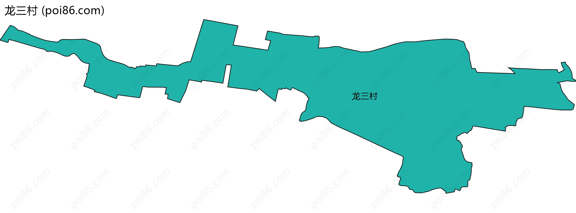 龙三村边界地图