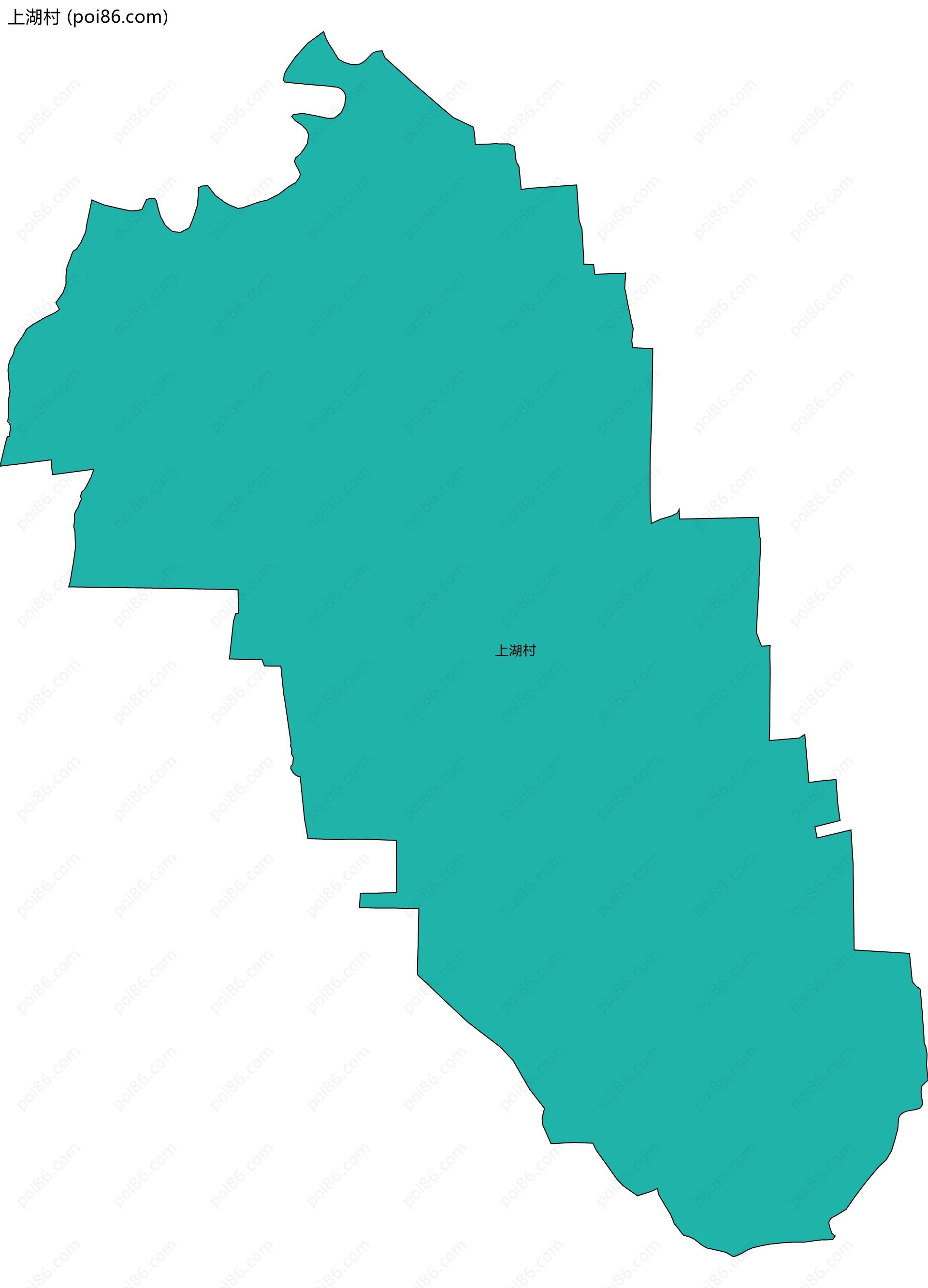 上湖村边界地图