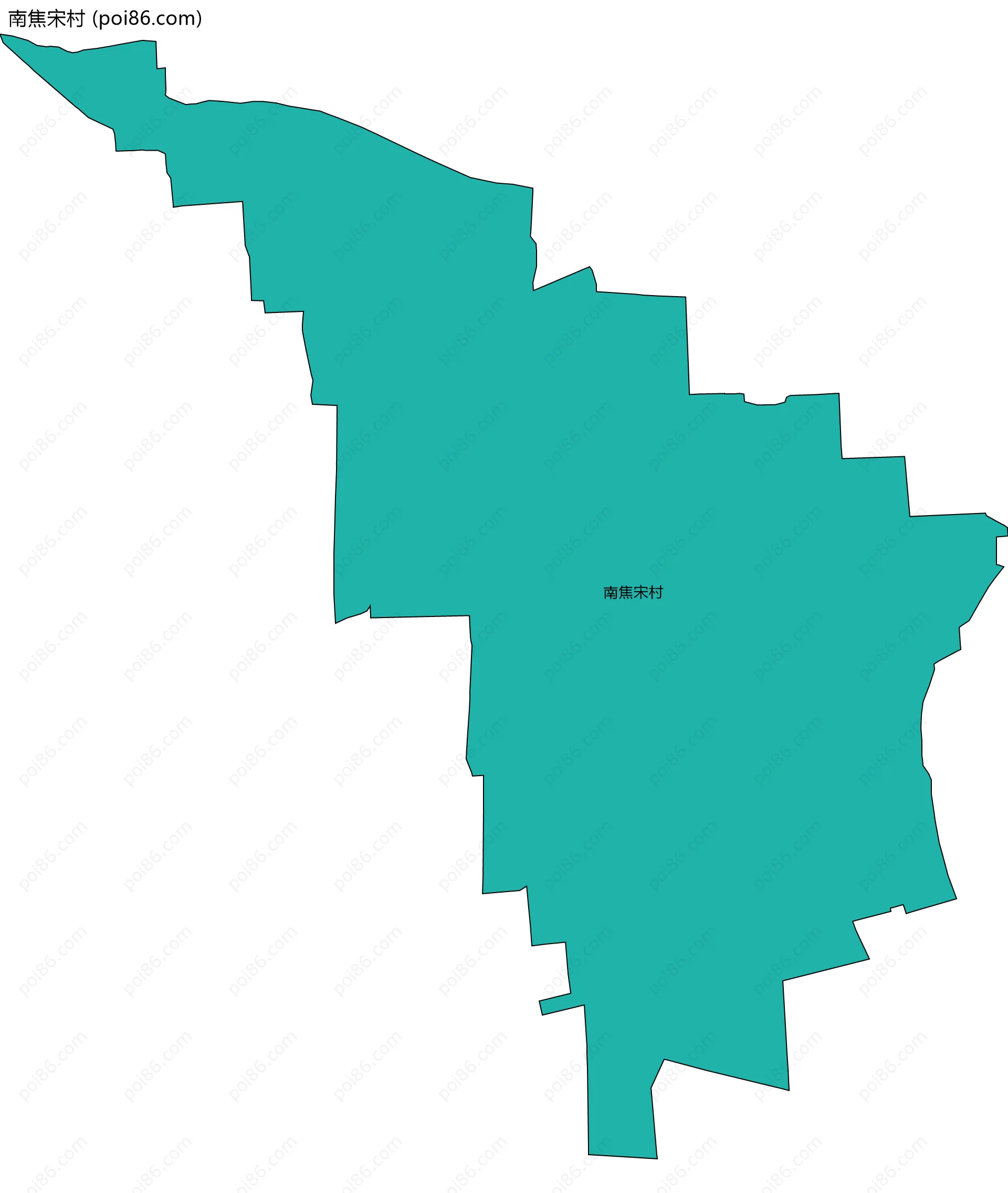 南焦宋村边界地图