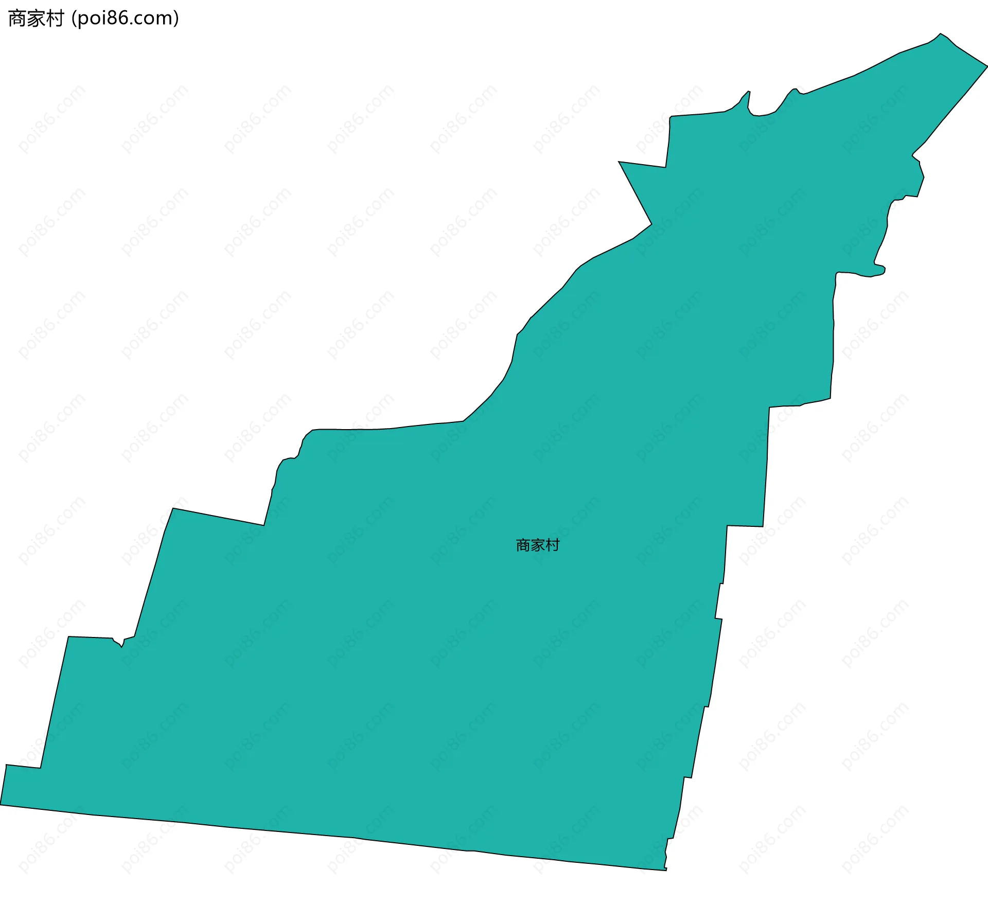 商家村边界地图