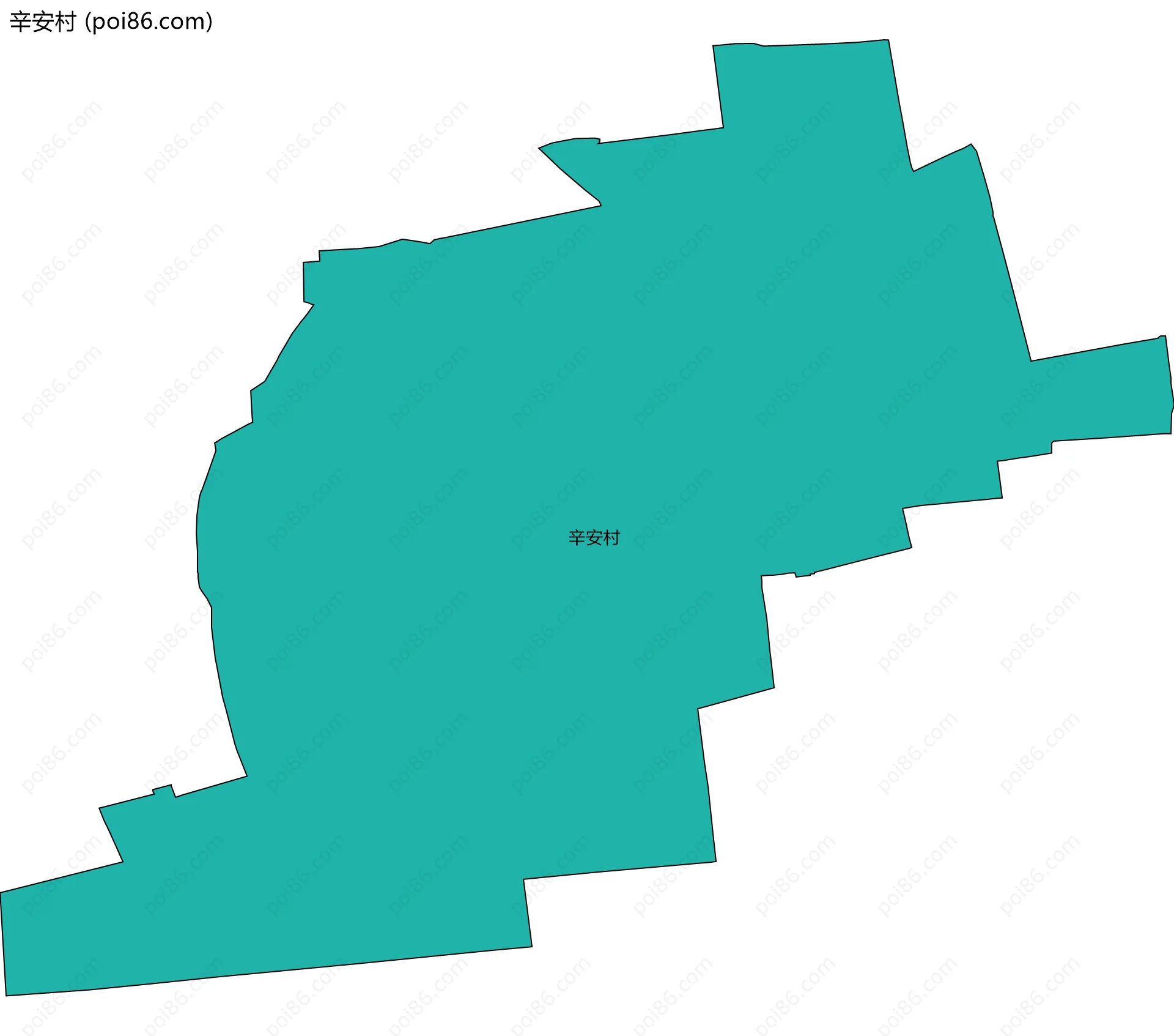 辛安村边界地图