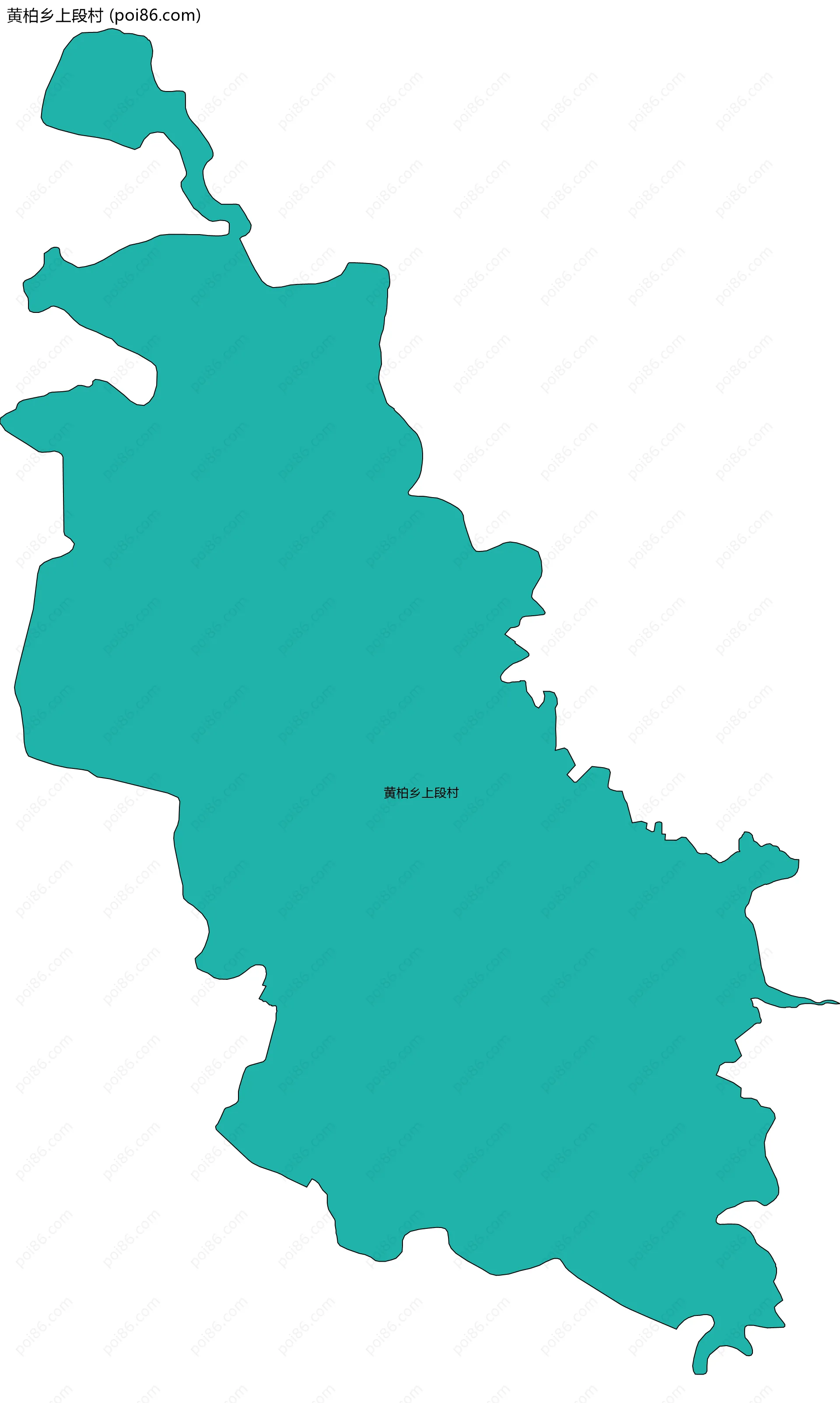 黄柏乡上段村边界地图