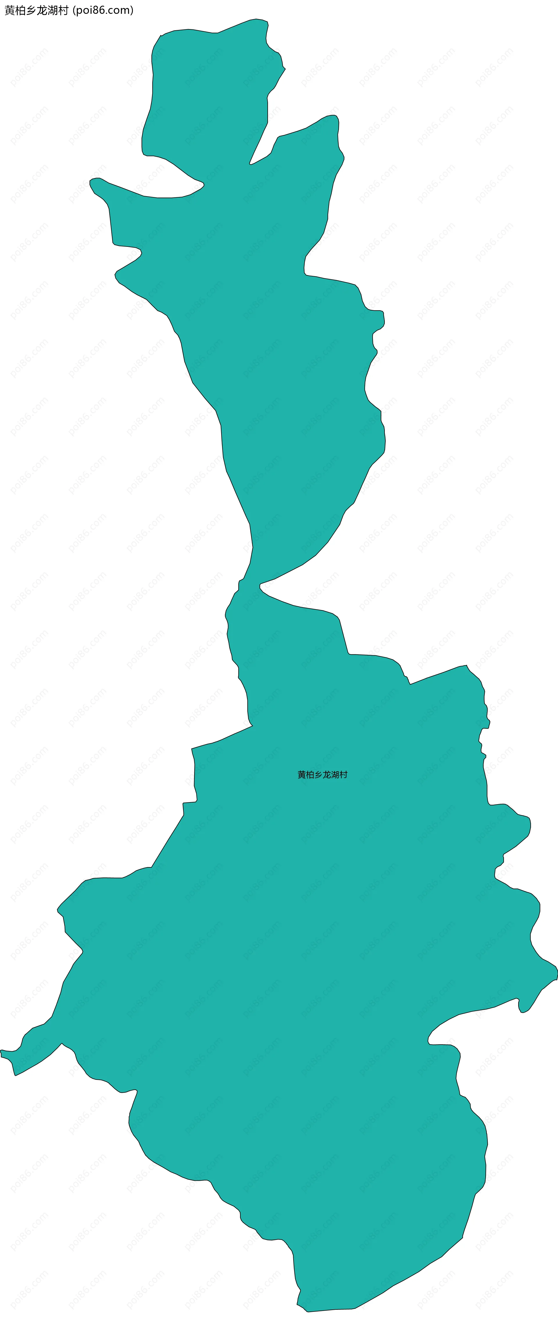 黄柏乡龙湖村边界地图