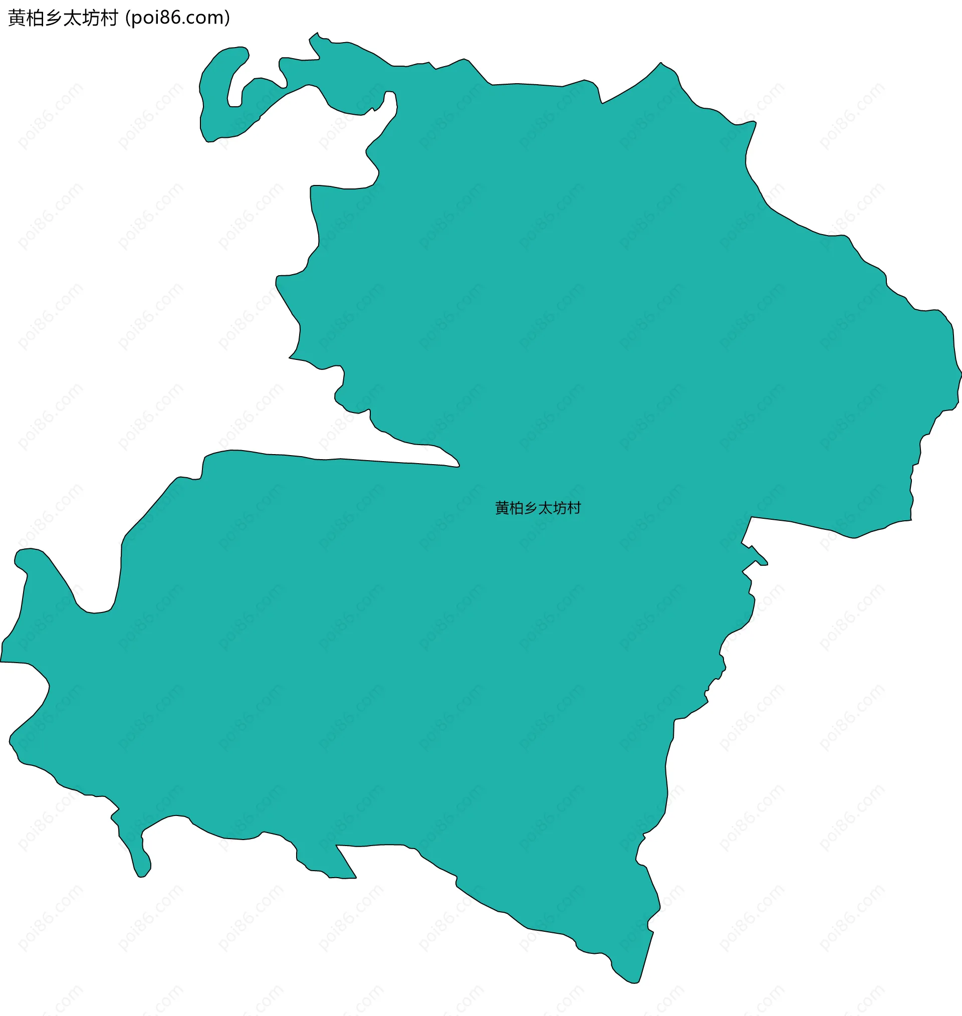 黄柏乡太坊村边界地图