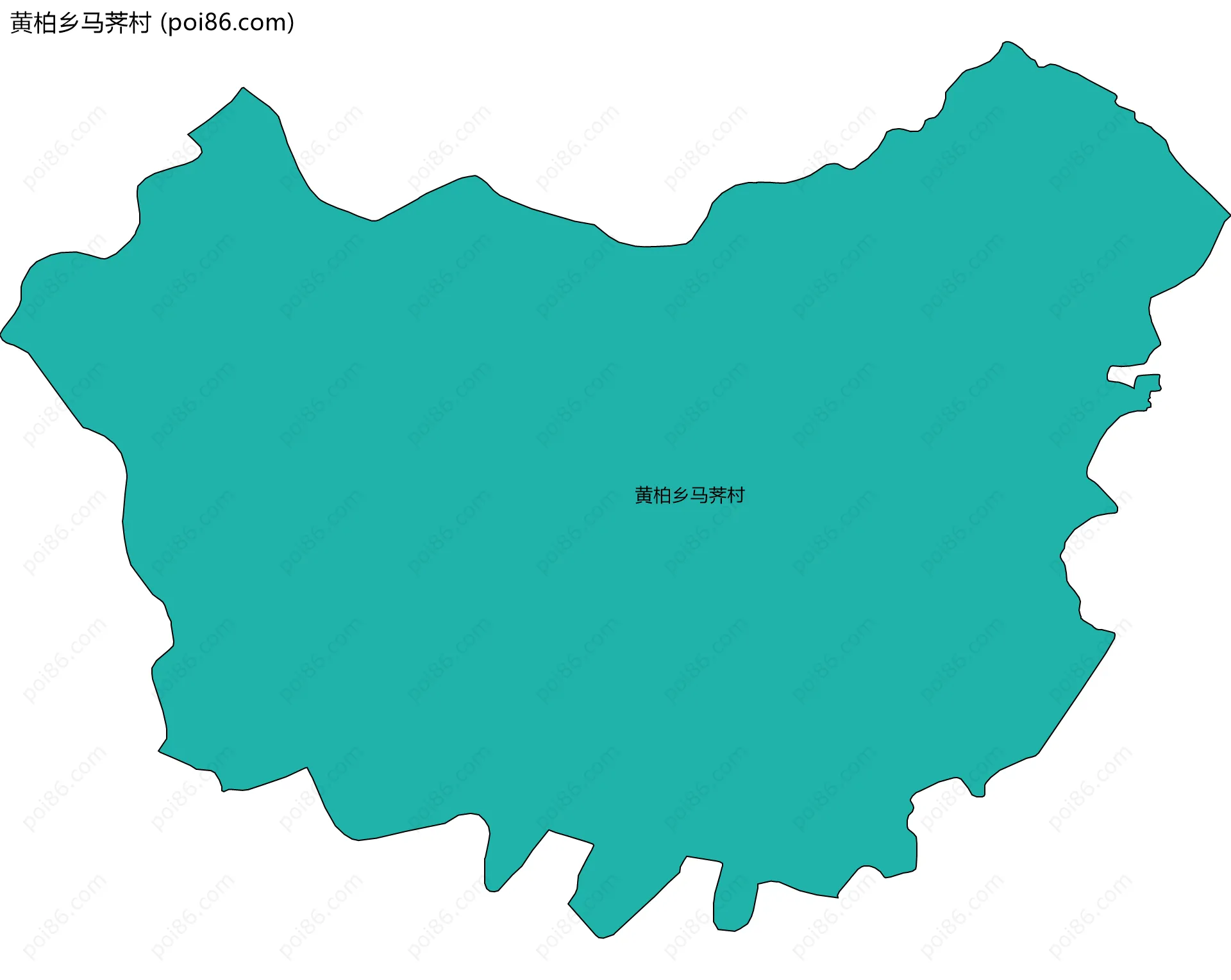黄柏乡马荠村边界地图