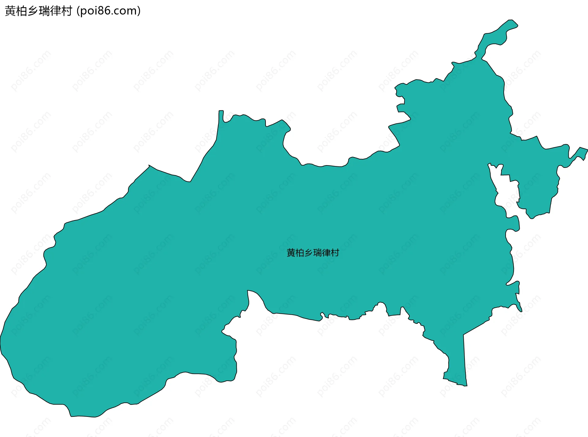 黄柏乡瑞律村边界地图