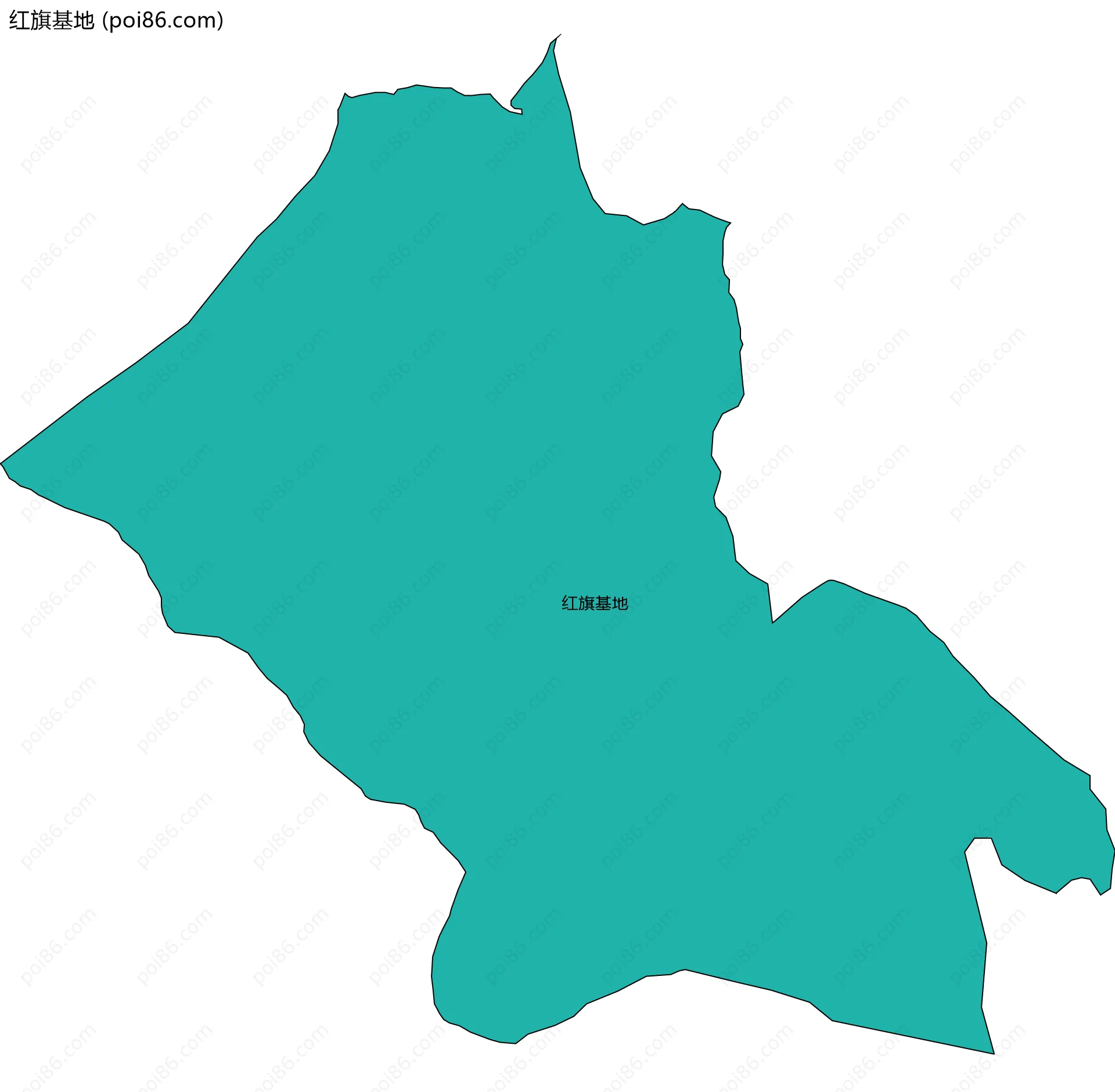 红旗基地边界地图