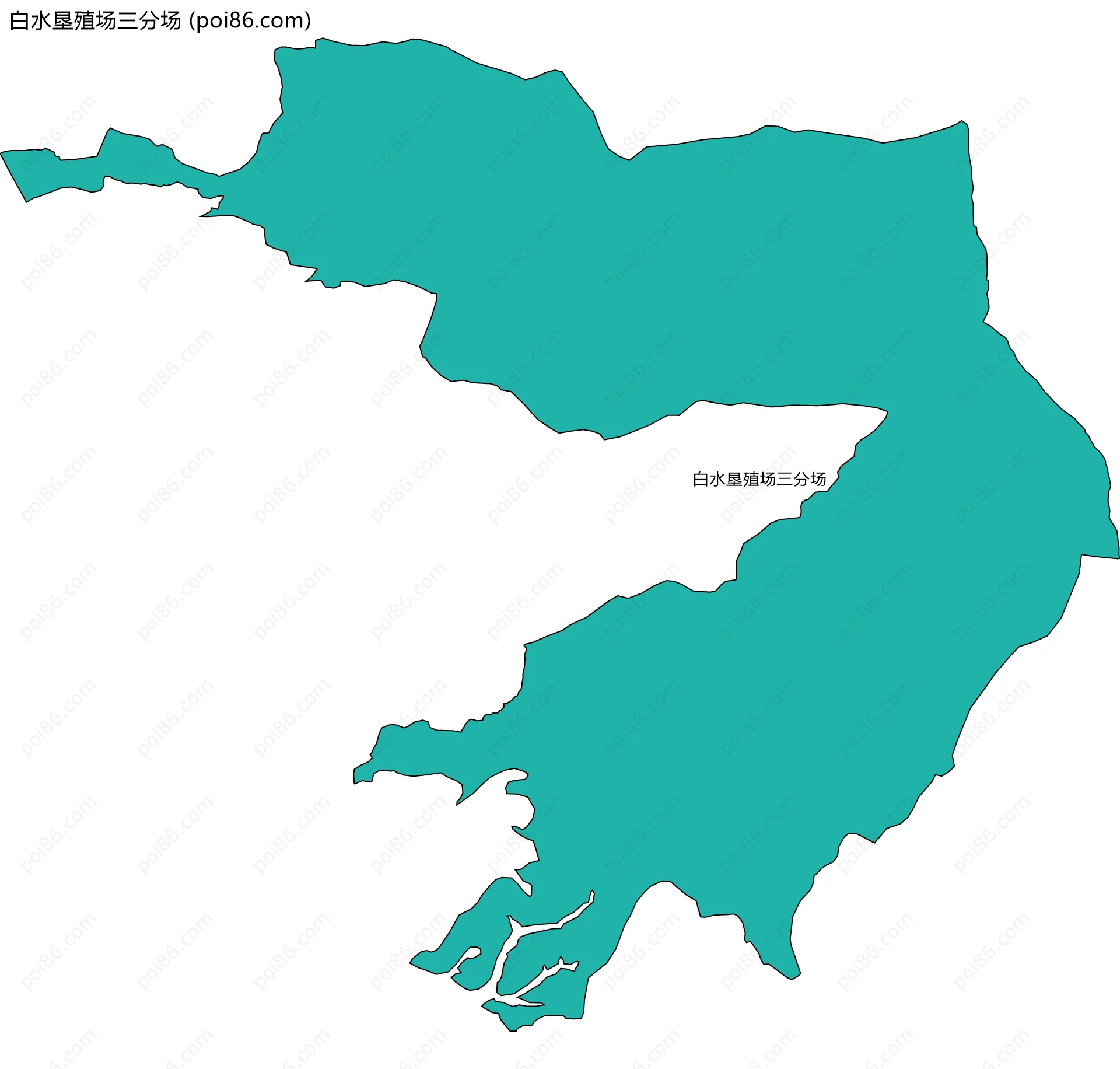 白水垦殖场三分场边界地图