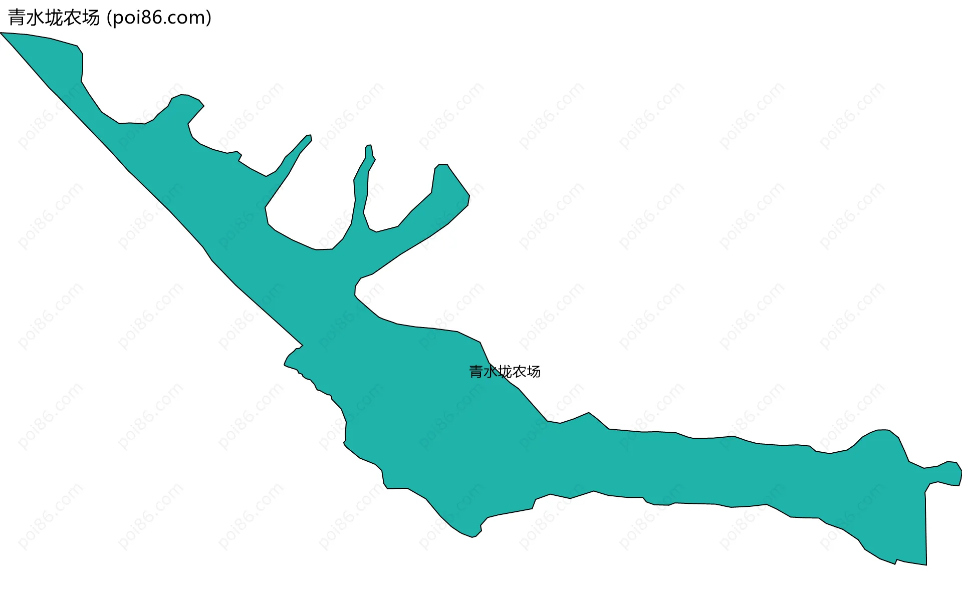 青水垅农场边界地图