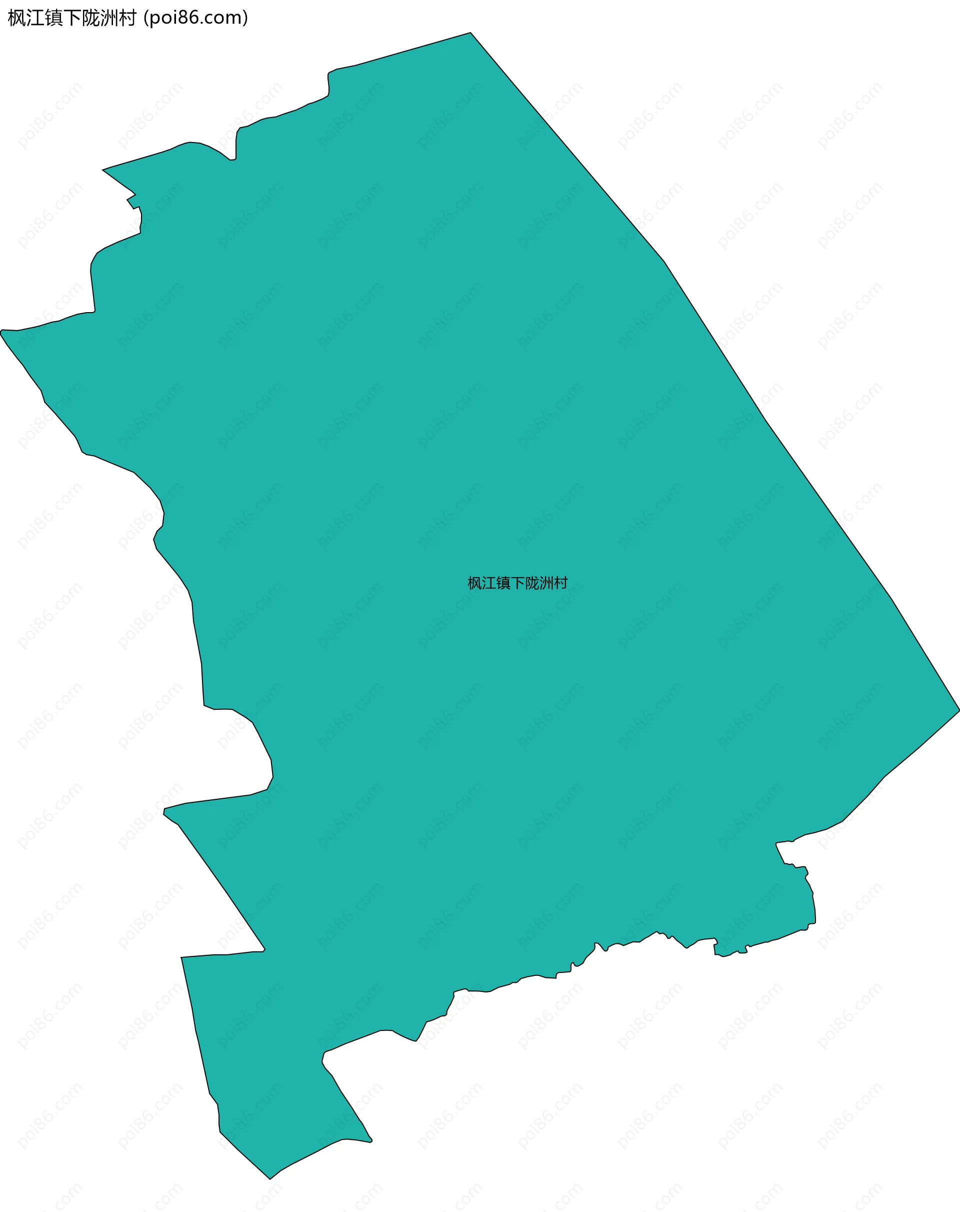 枫江镇下陇洲村边界地图