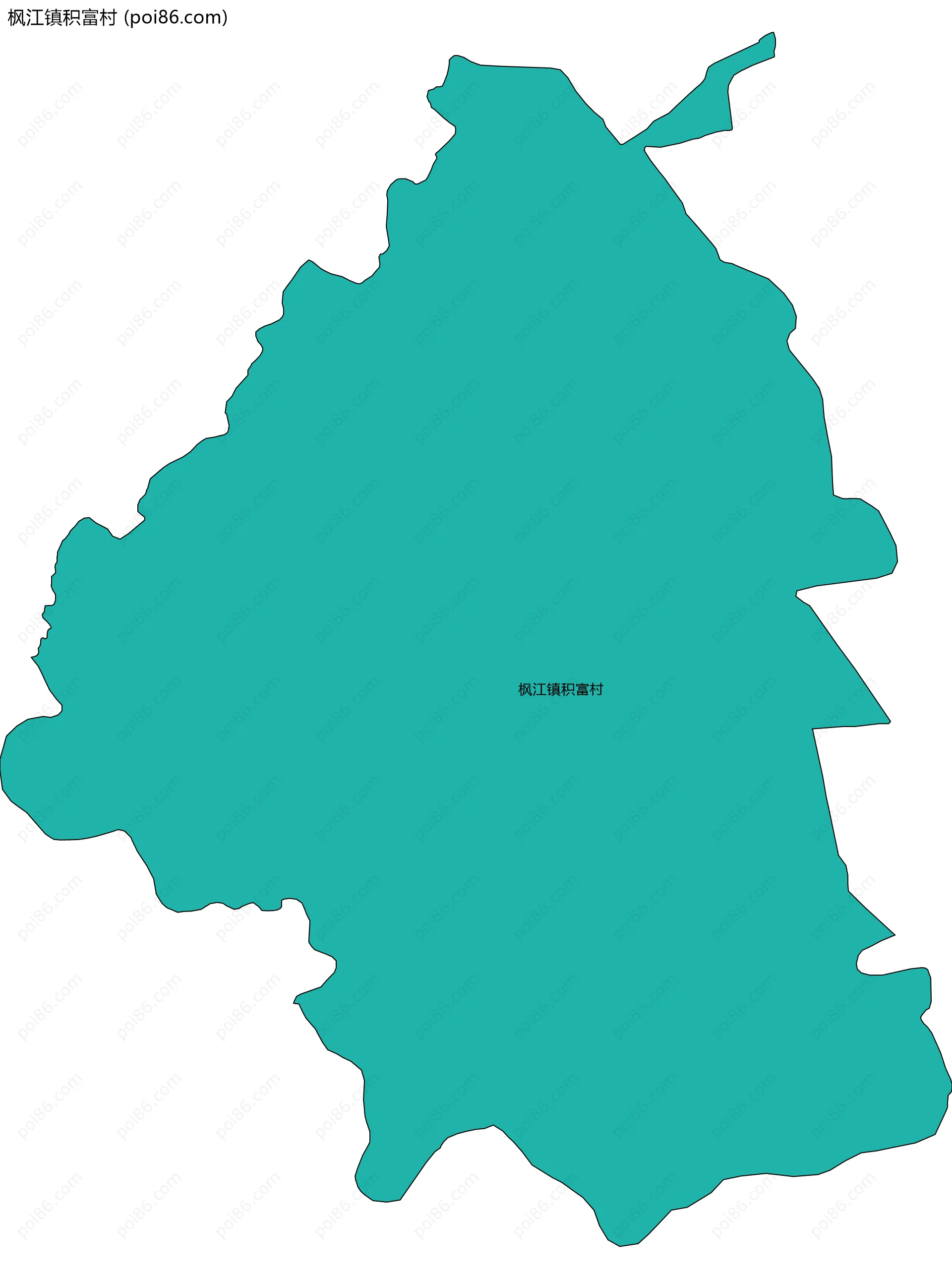 枫江镇积富村边界地图