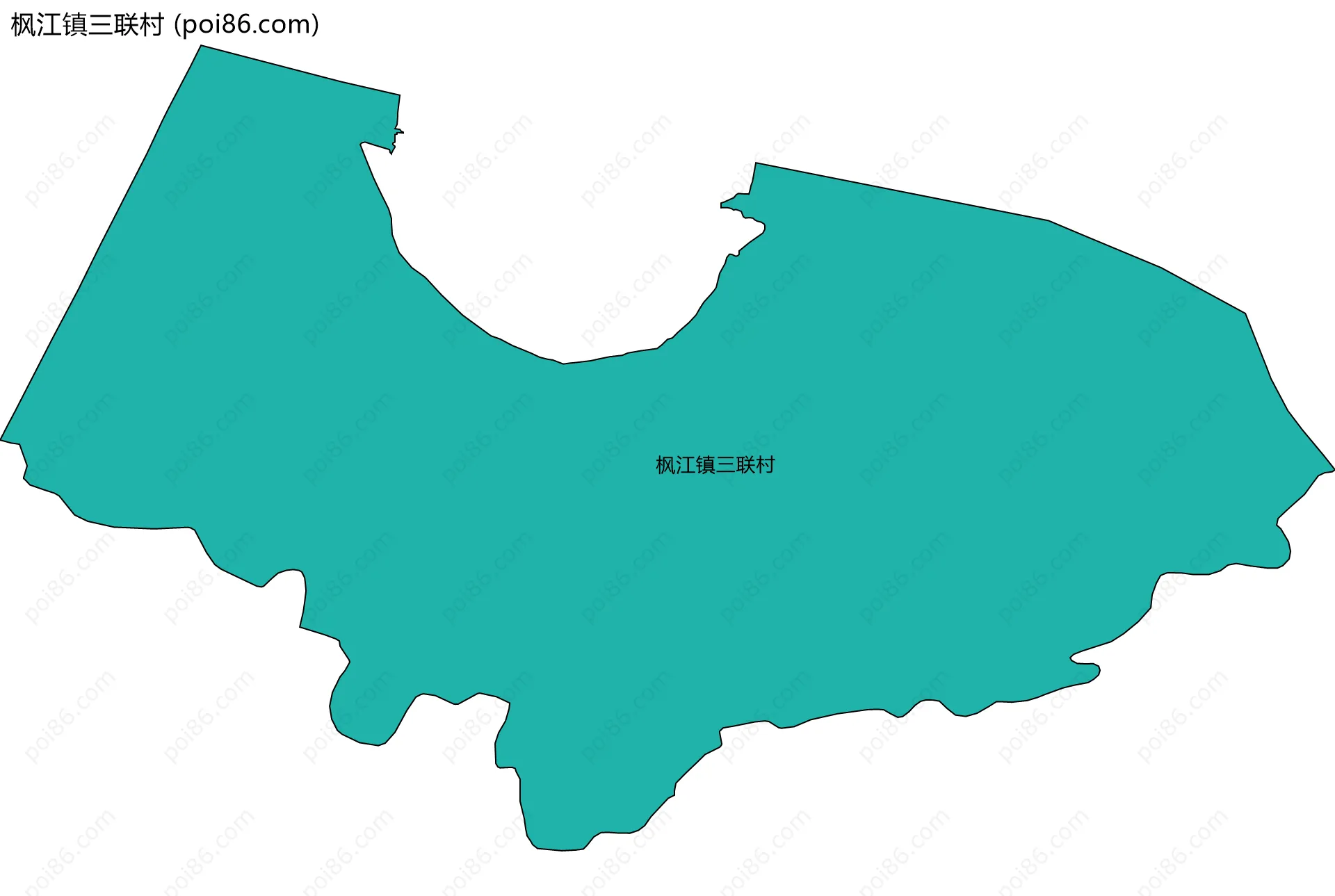枫江镇三联村边界地图