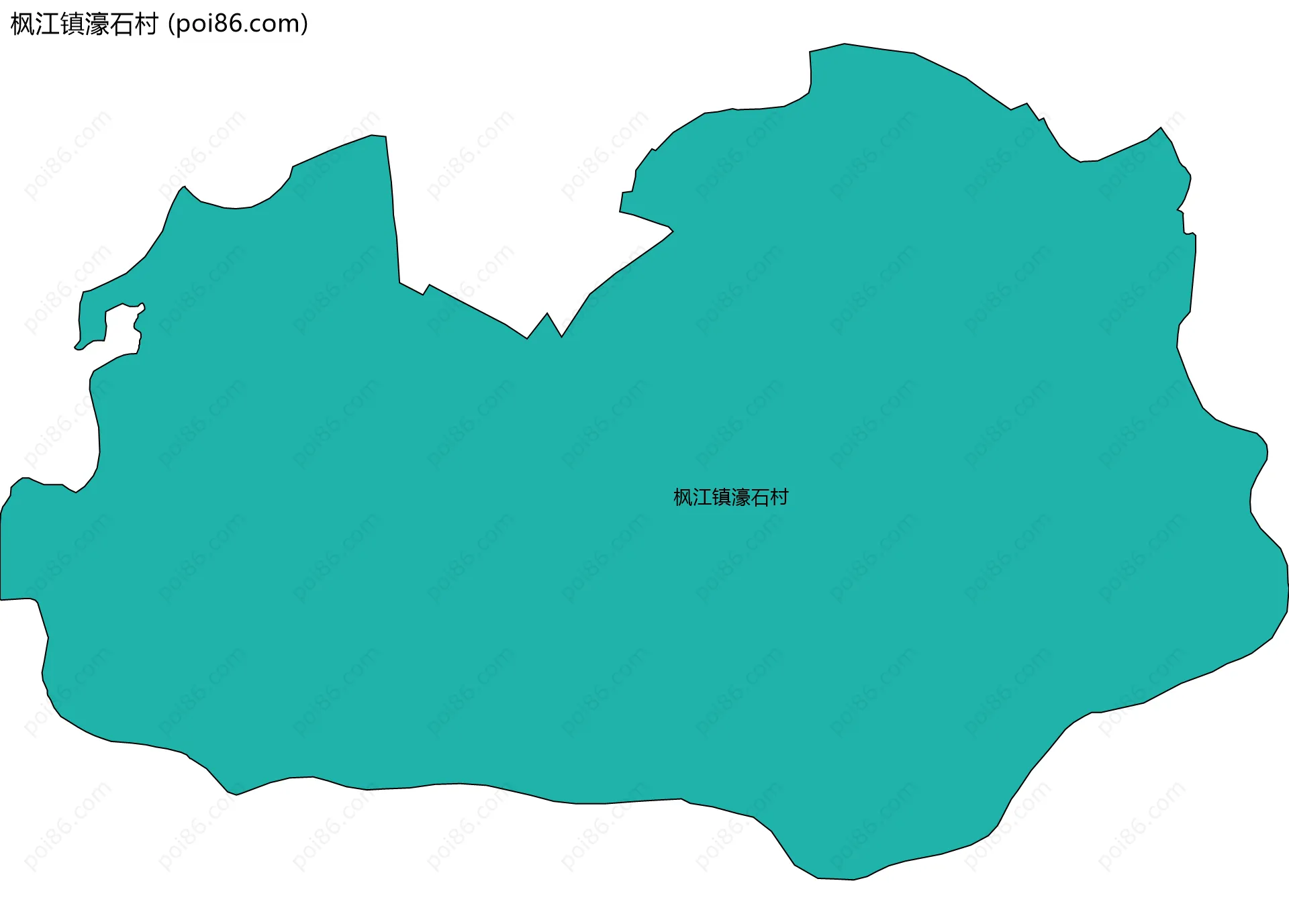 枫江镇濠石村边界地图
