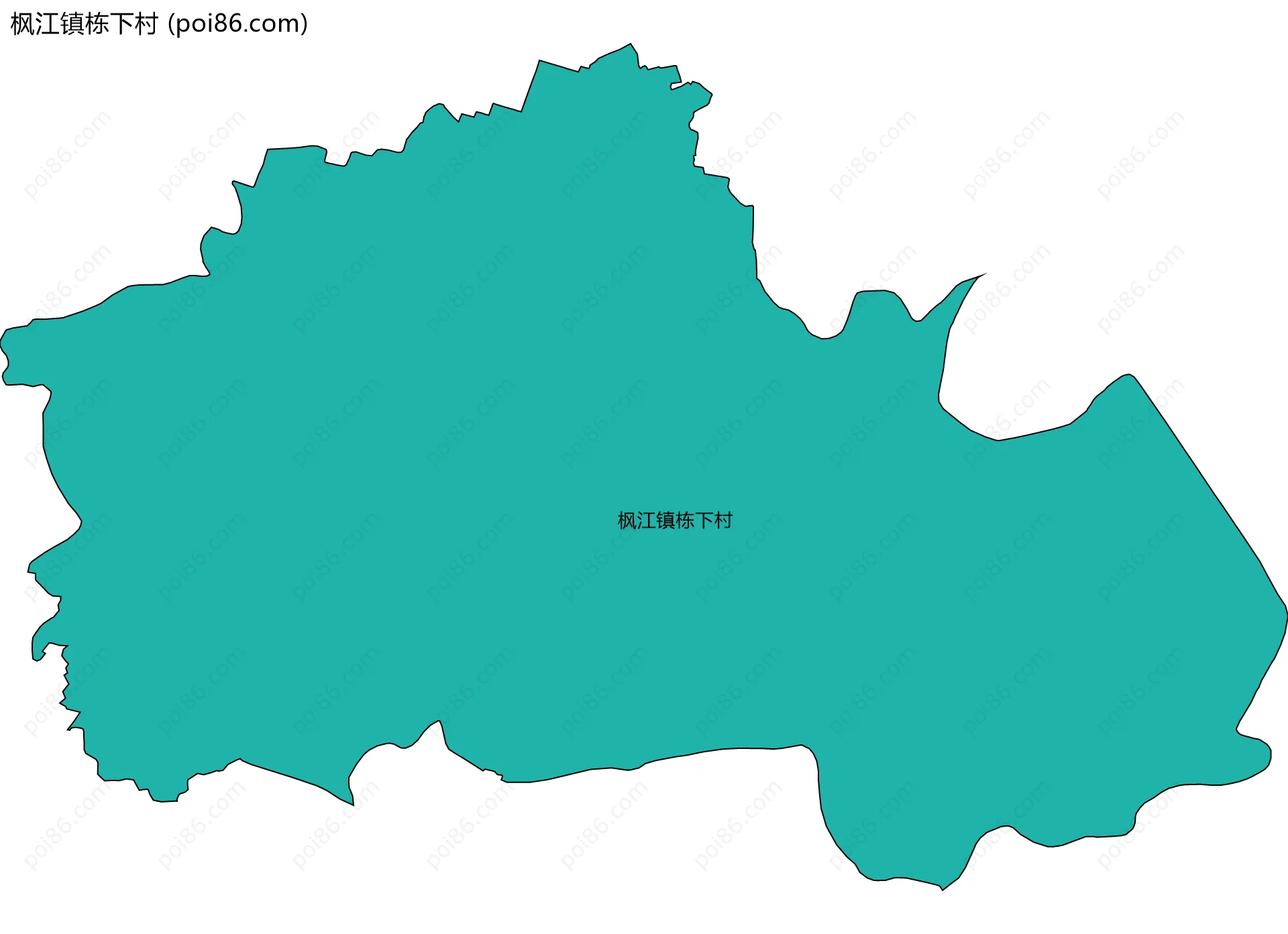 枫江镇栋下村边界地图