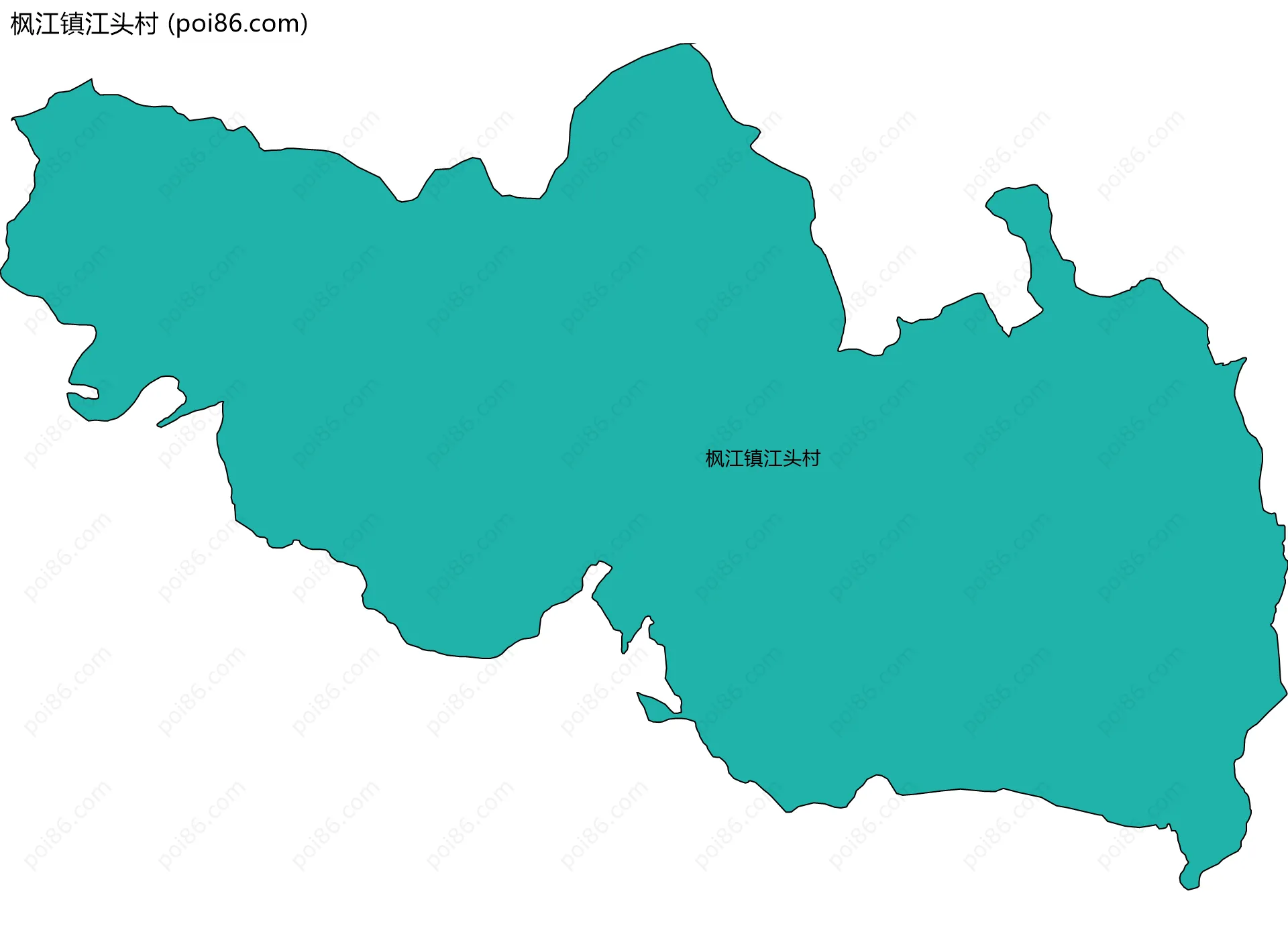 枫江镇江头村边界地图