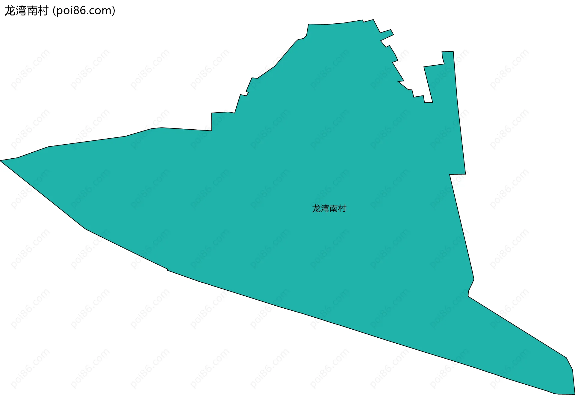 龙湾南村边界地图