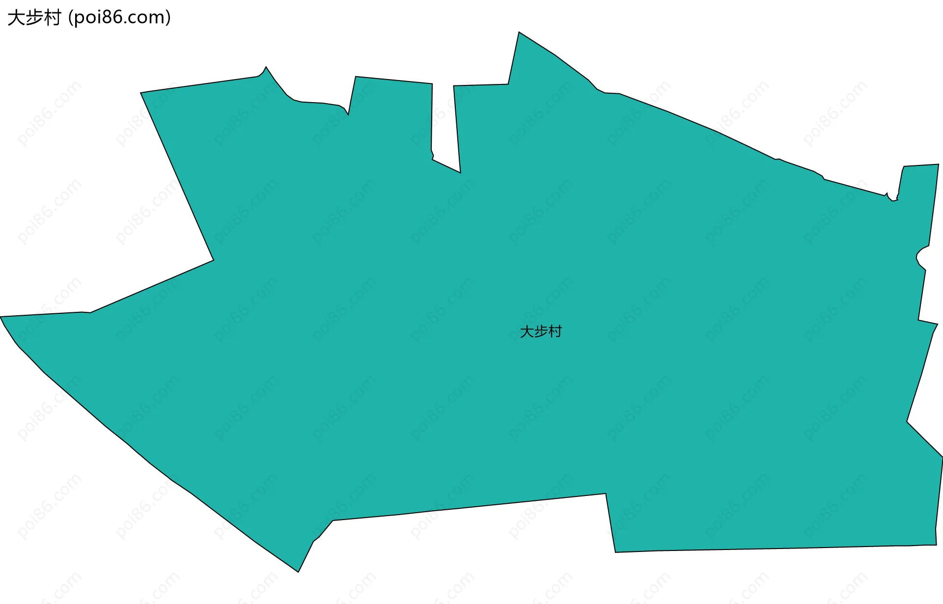 大步村边界地图
