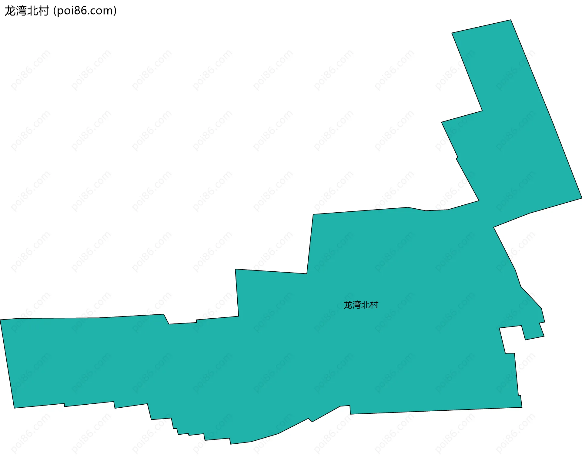 龙湾北村边界地图