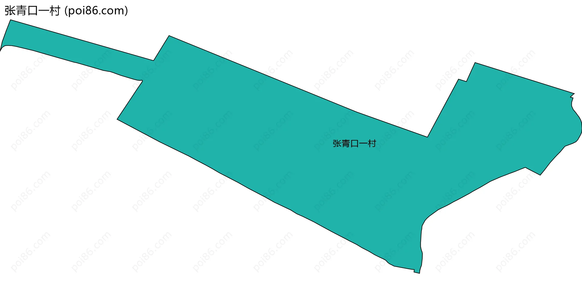 张青口一村边界地图