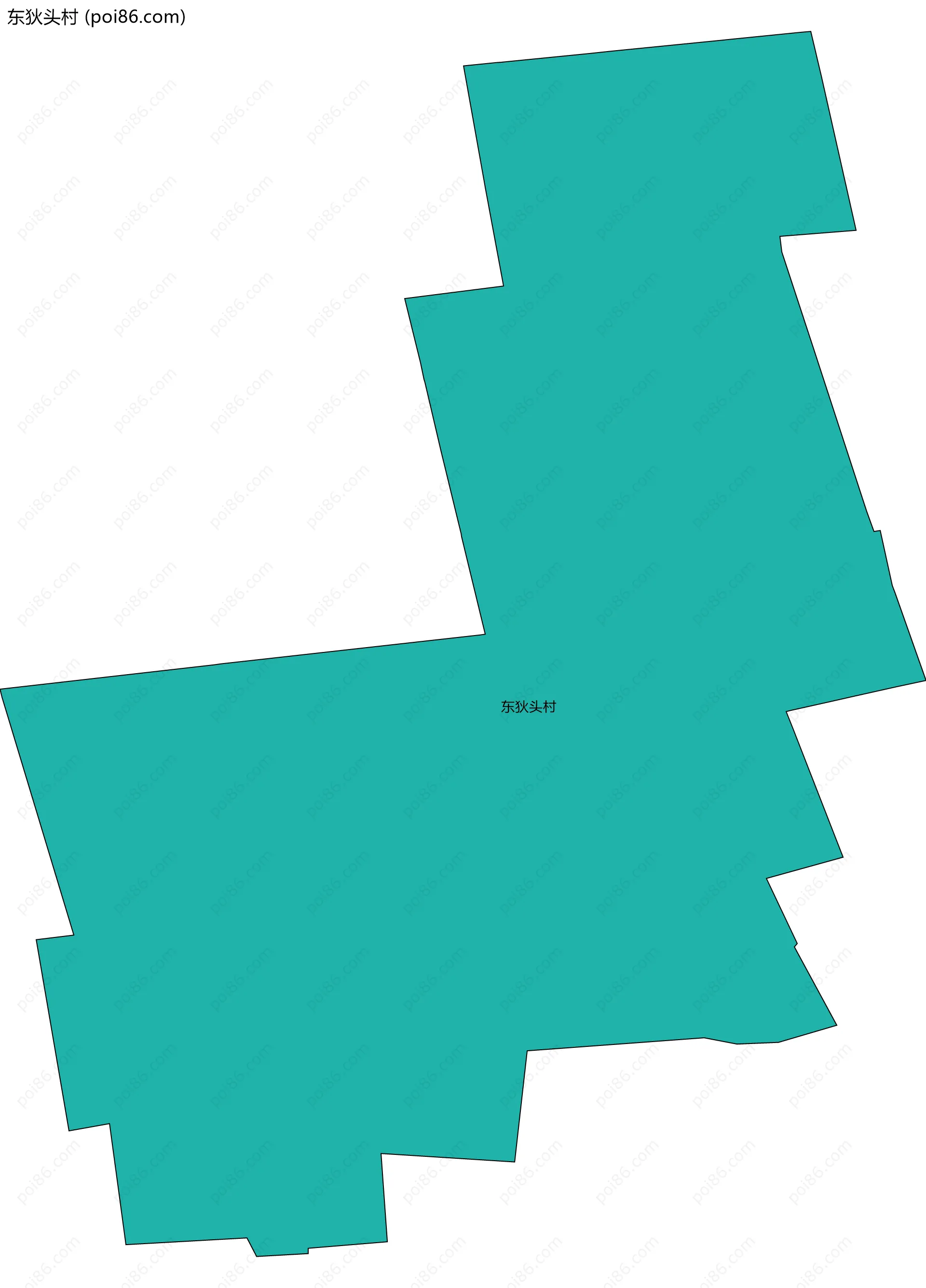 东狄头村边界地图