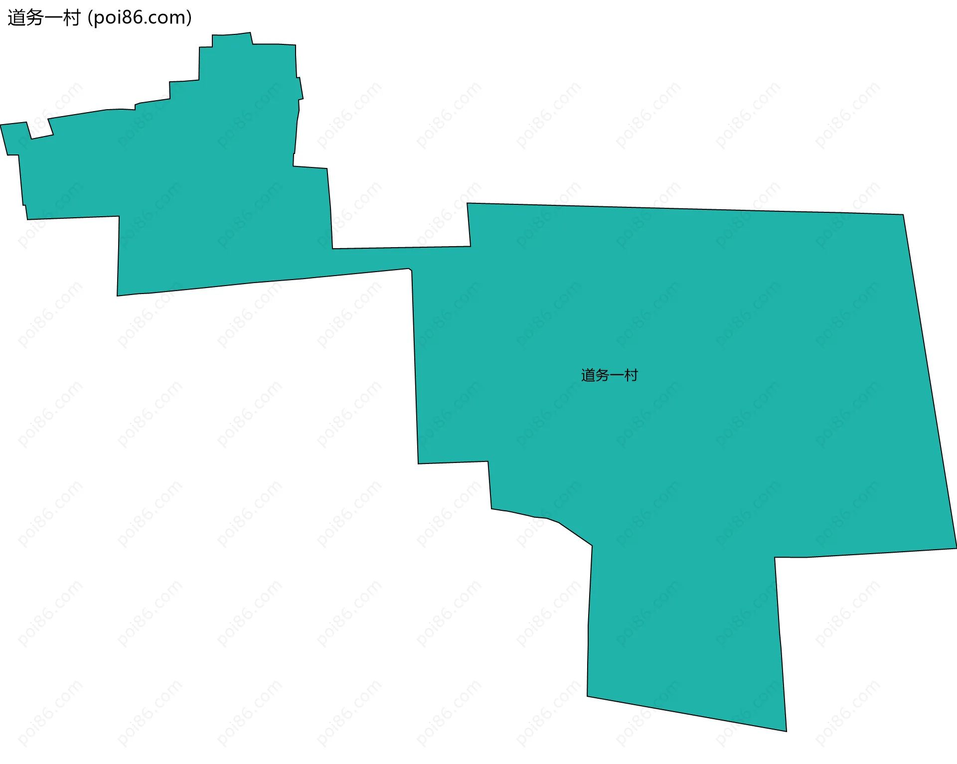 道务一村边界地图