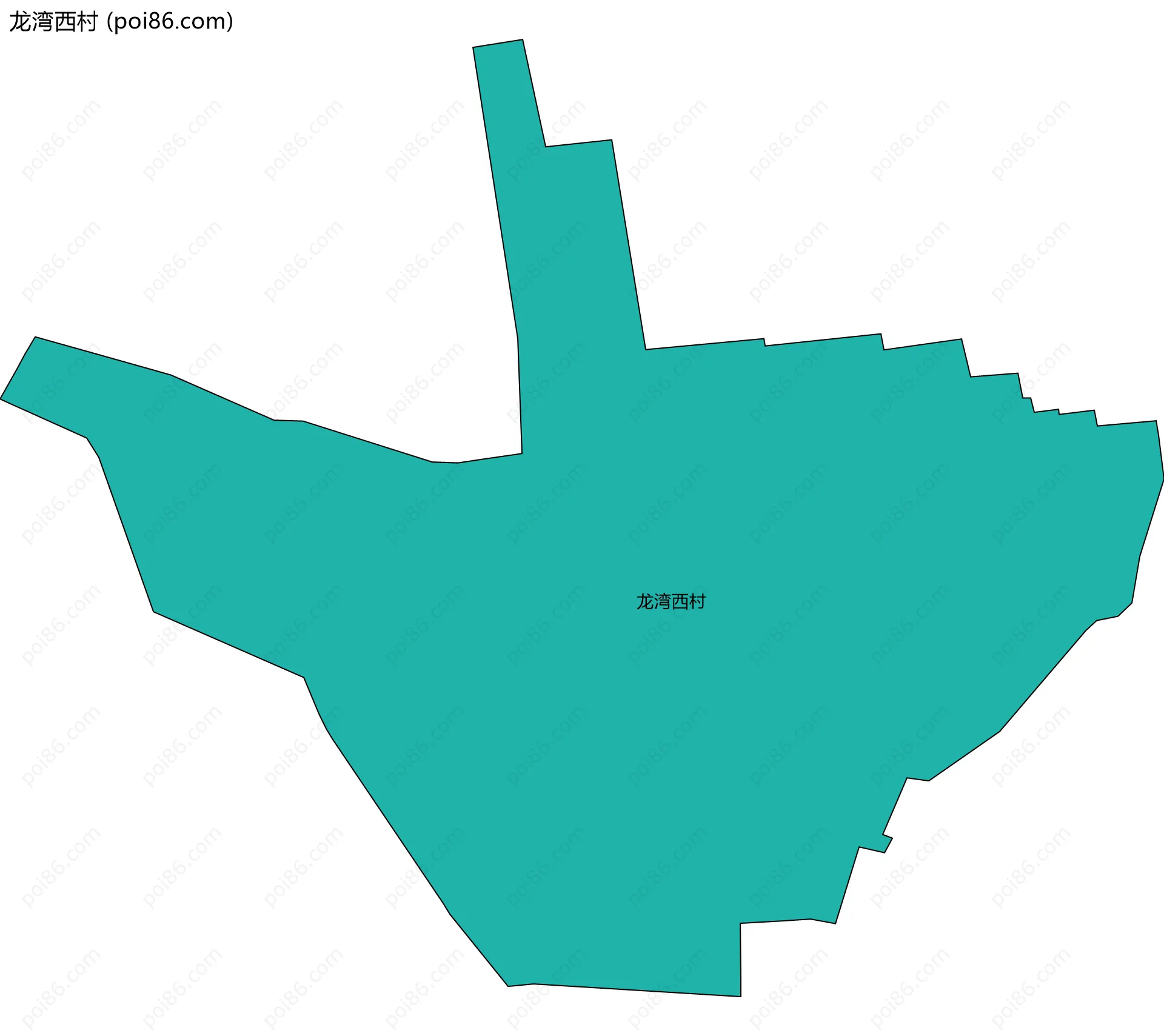 龙湾西村边界地图