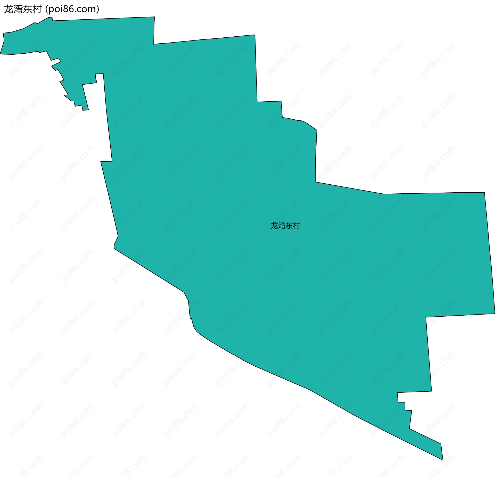 龙湾东村边界地图