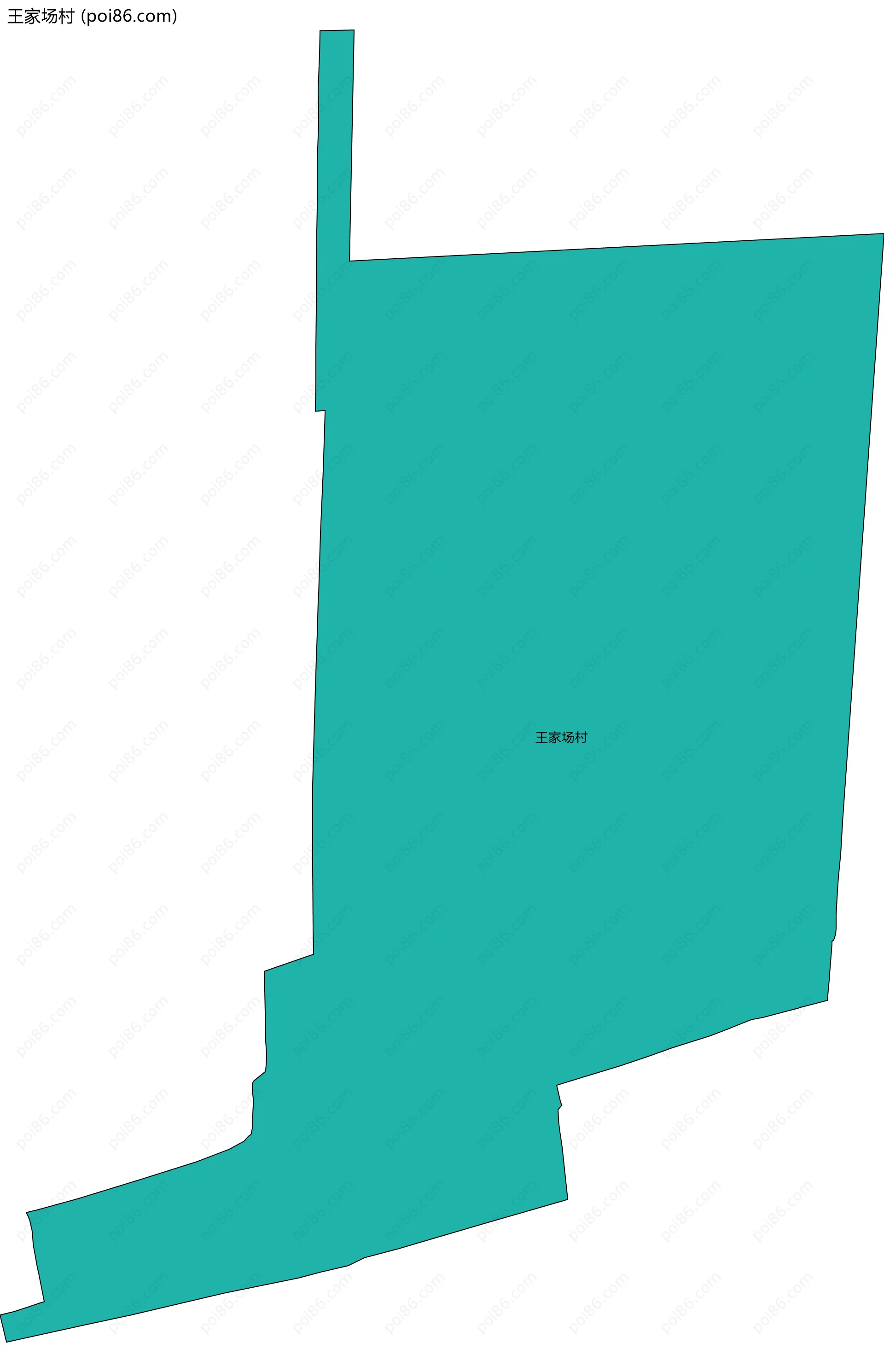 王家场村边界地图