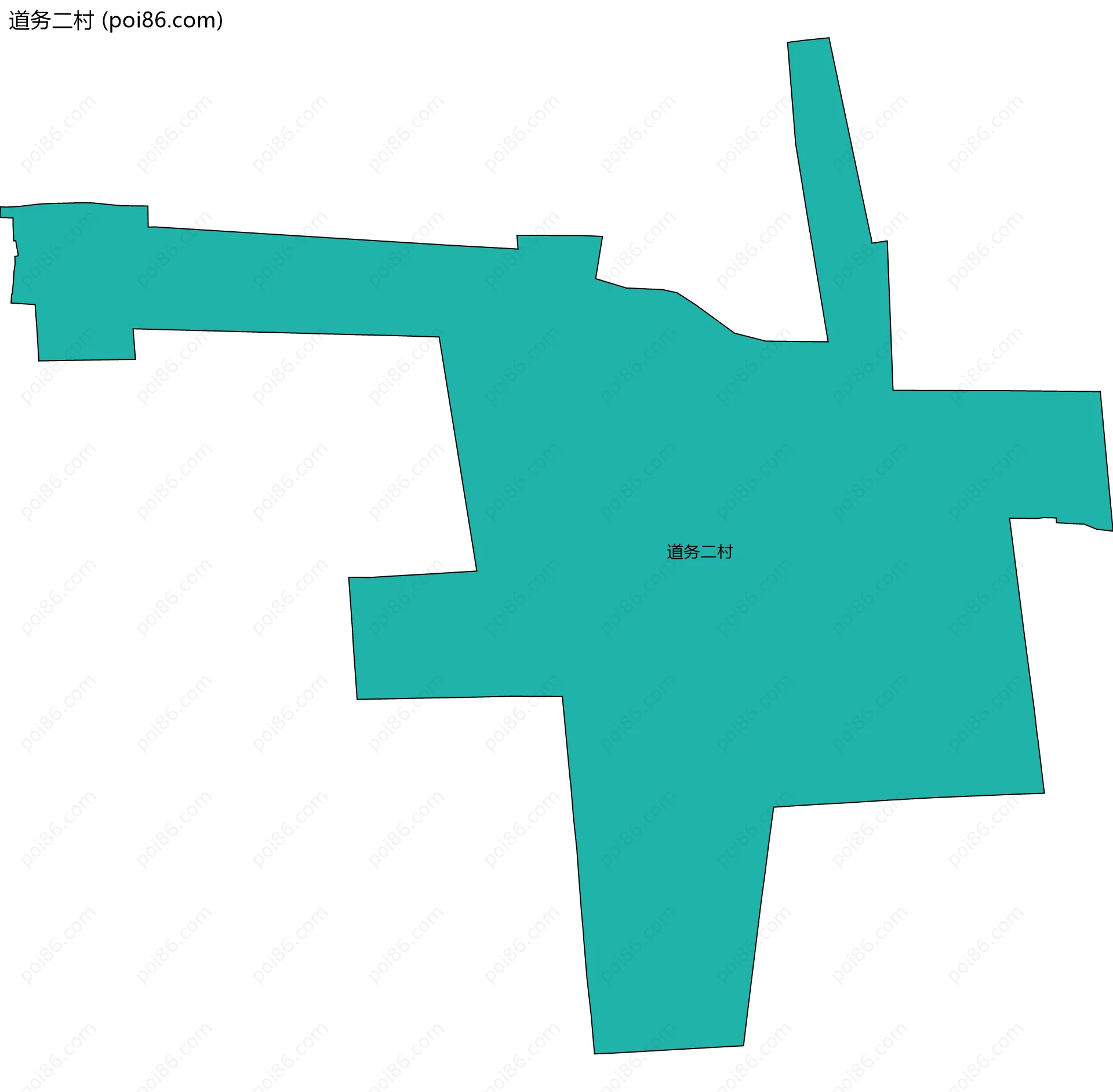 道务二村边界地图