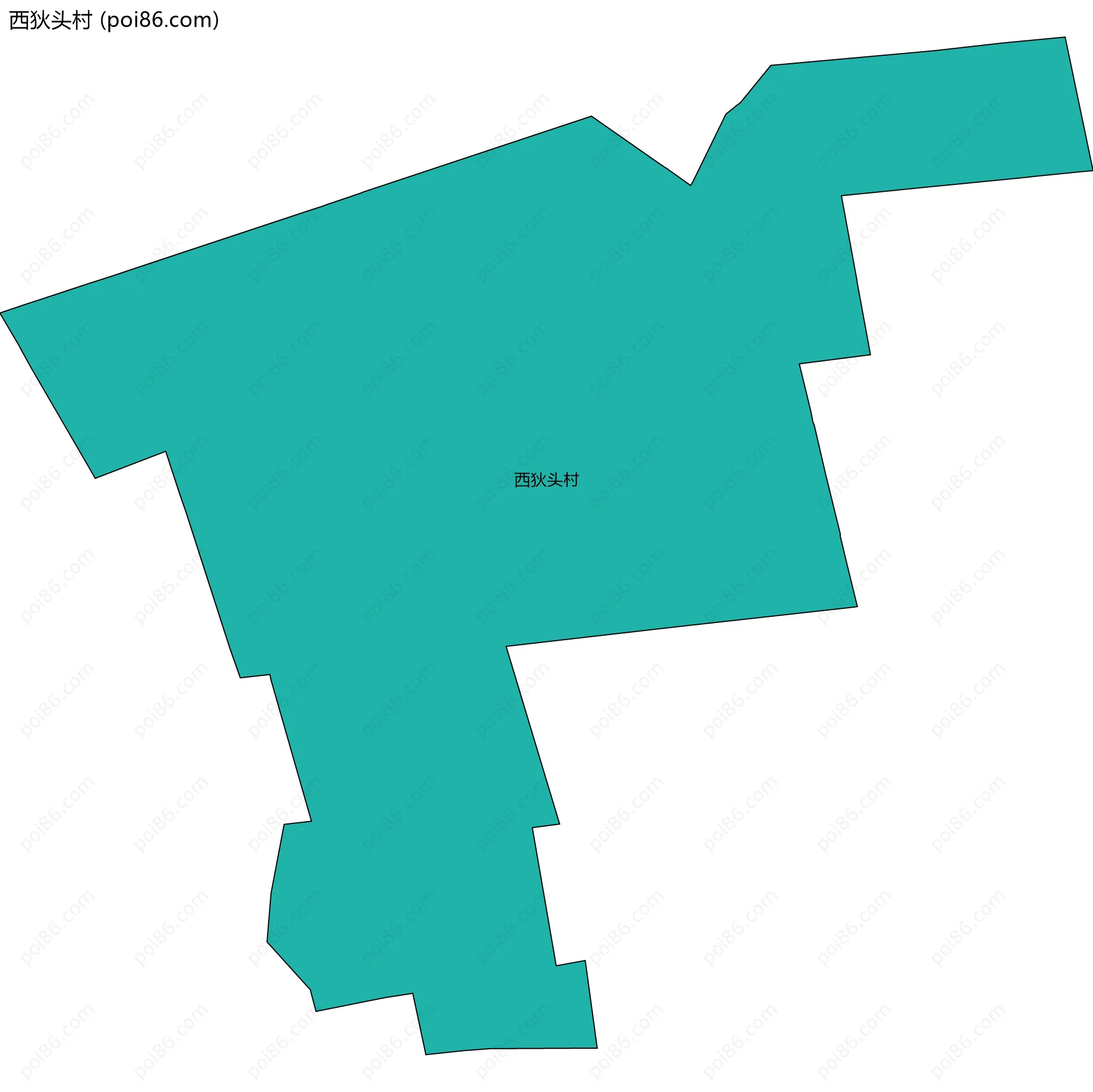 西狄头村边界地图