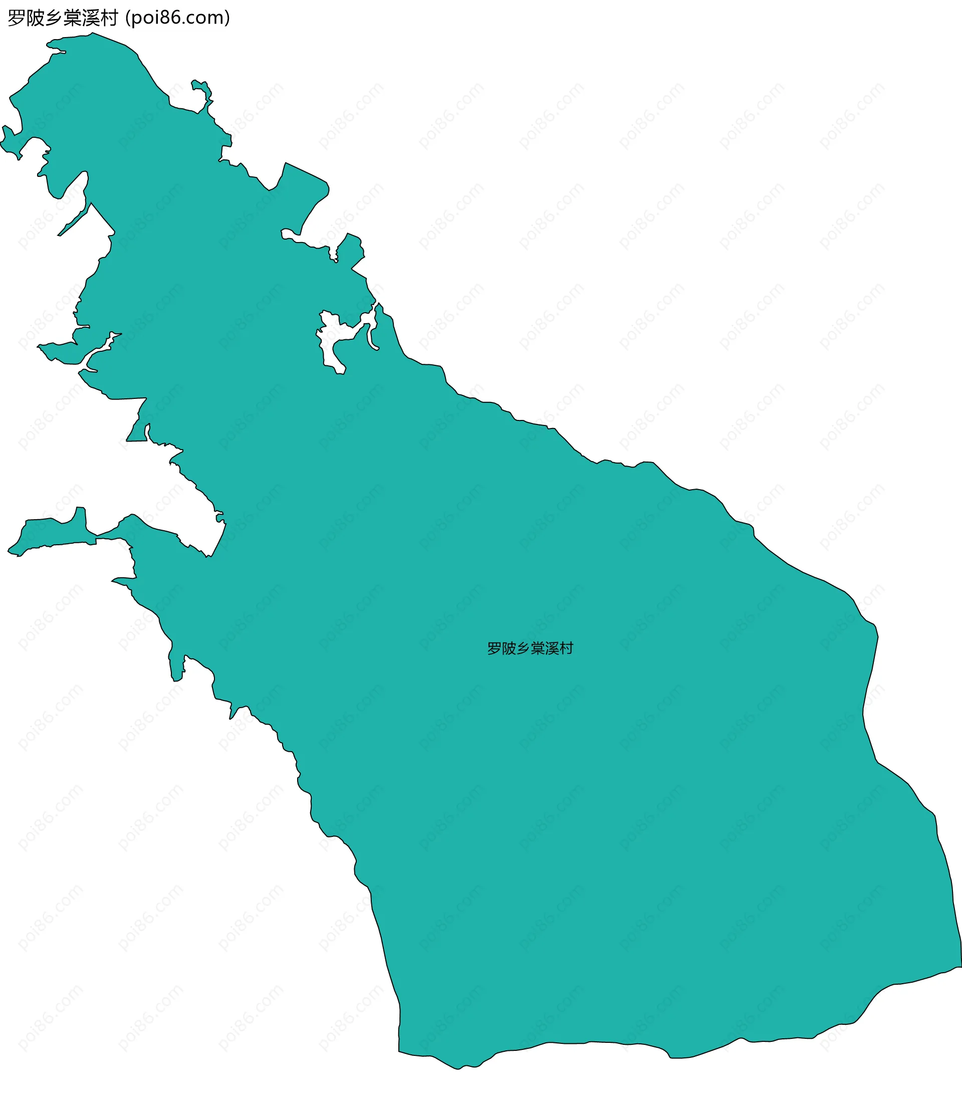 罗陂乡棠溪村边界地图