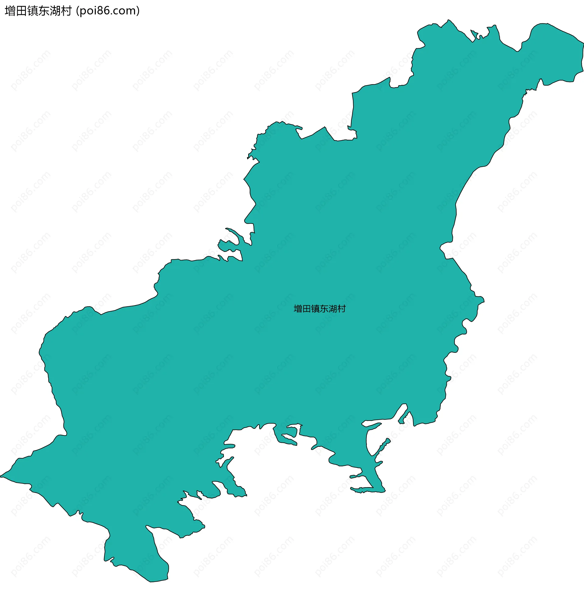 增田镇东湖村边界地图